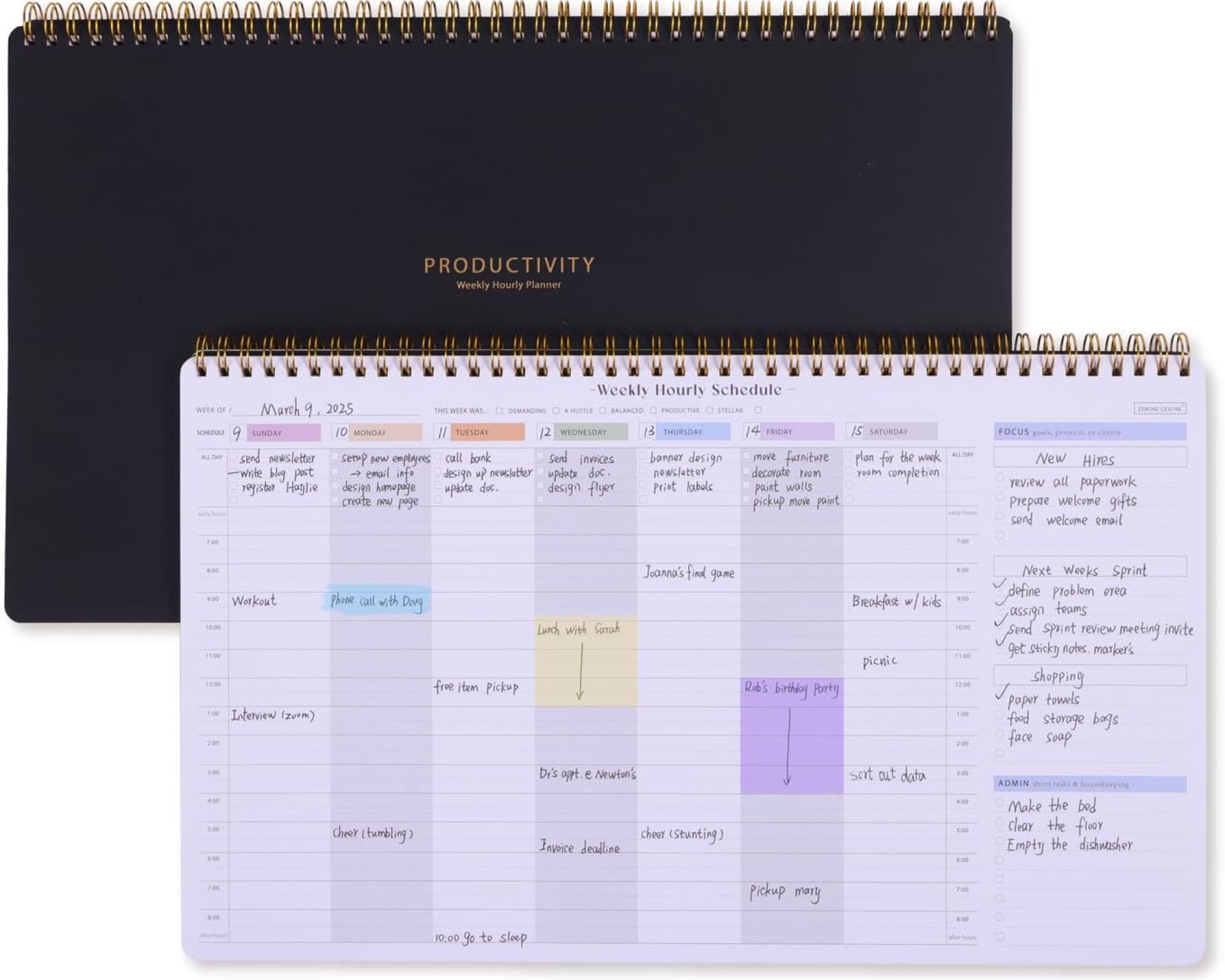 Undated Weekly Planner with Hourly Schedule – 54 Sheets Large Desk Appointment Book Is Great for Appointment-Based Jobs Like Real Estate, Personal Training, Photography, Students and Teachers Undated Weekly Planner with Hourly Schedule – 54 Sheets Large Desk Appointment Book Is Great for Appointment-Based Jobs Like Real Estate, Personal Training, Photography, Students and Teachers