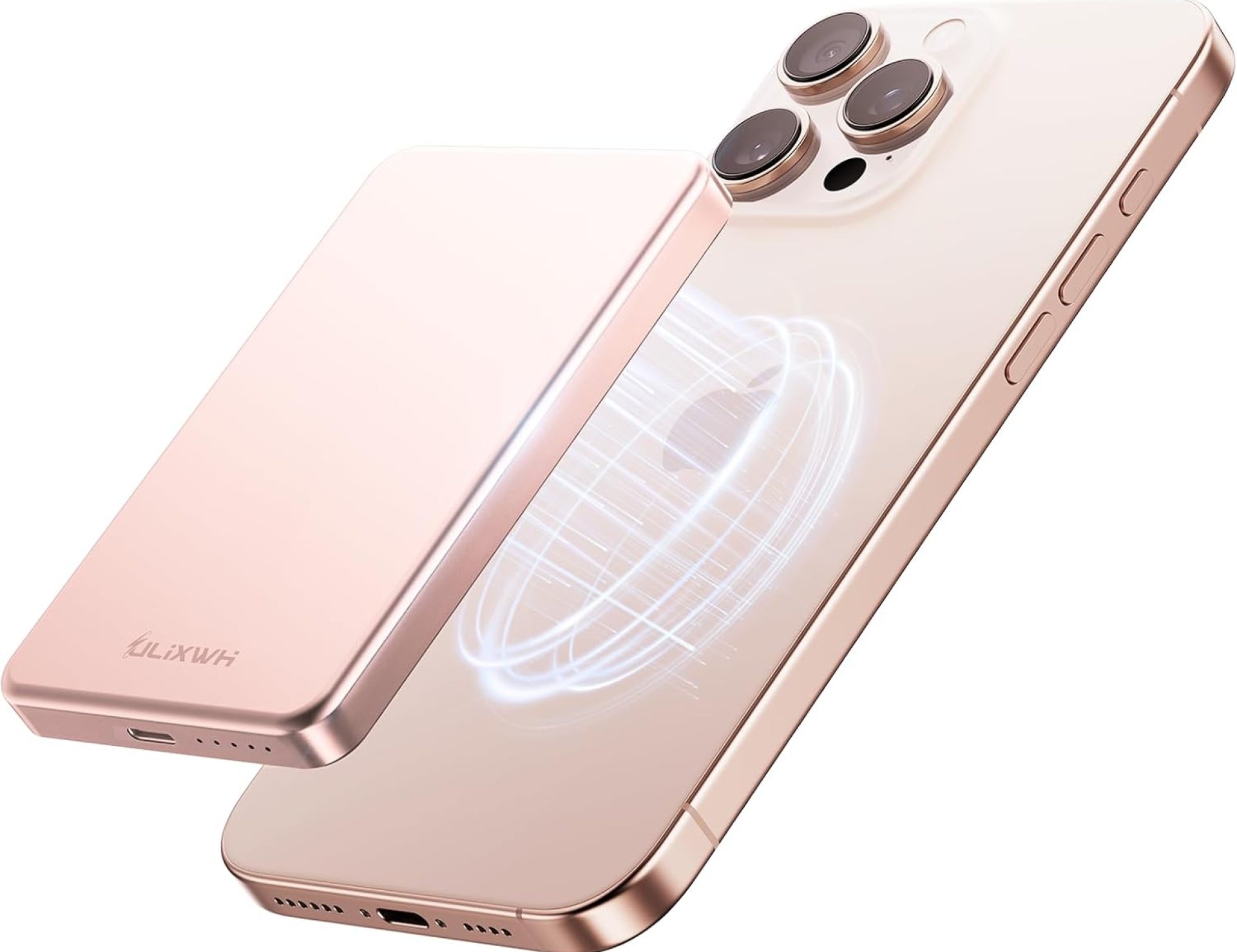 10,000mAh for MagSafe Power Bank Ultra Slim, Magnetic Wireless Charger with USB-C Cable, Fast Charging Portable Battery for iPhone 16/15/14/13/12 Series, All-Metal Design (Rose Gold) 10,000mAh for MagSafe Power Bank Ultra Slim, Magnetic Wireless Charger with USB-C Cable, Fast Charging Portable Battery for iPhone 16/15/14/13/12 Series, All-Metal Design (Rose Gold)