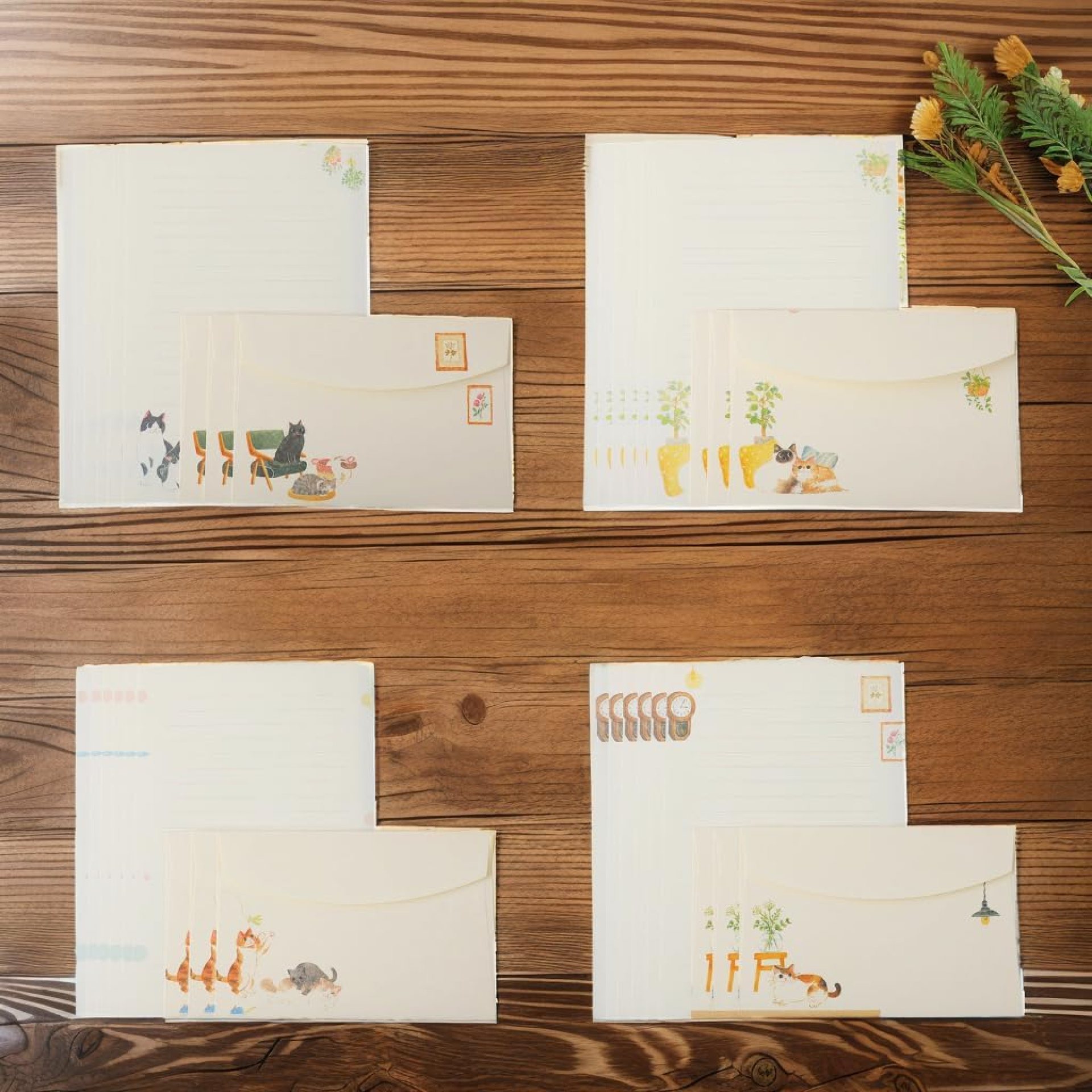 72 Pieces Cute Cat Theme Writing Paper and Envelopes Stationery Set for Women Girls with 48 Lined Stationery Letter and 24 Envelops 72 Pieces Cute Cat Theme Writing Paper and Envelopes Stationery Set for Women Girls with 48 Lined Stationery Letter and 24 Envelops