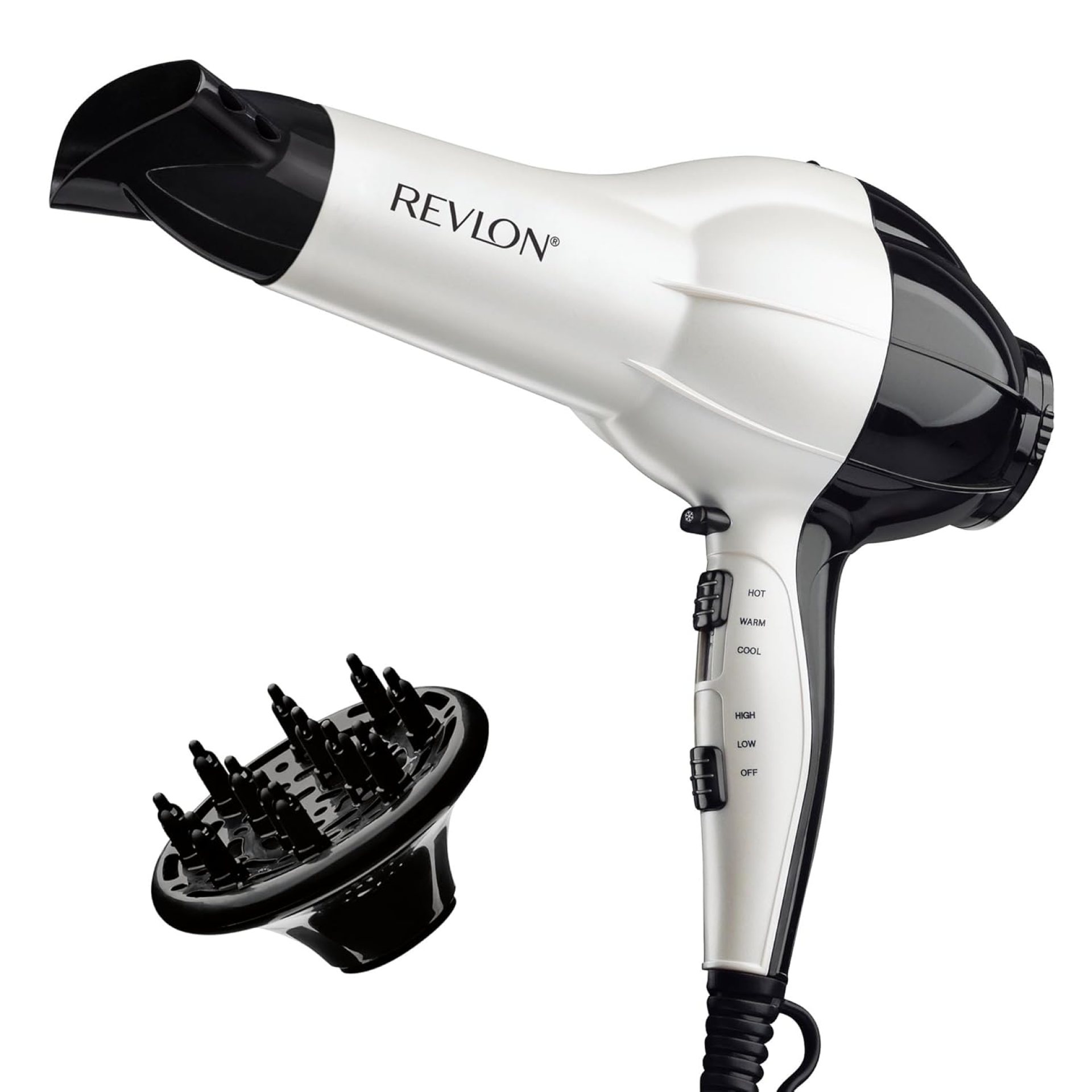 Revlon 1875W Shine Boosting Hair Dryer | Smooth Blowouts and Volume Revlon 1875W Shine Boosting Hair Dryer | Smooth Blowouts and Volume