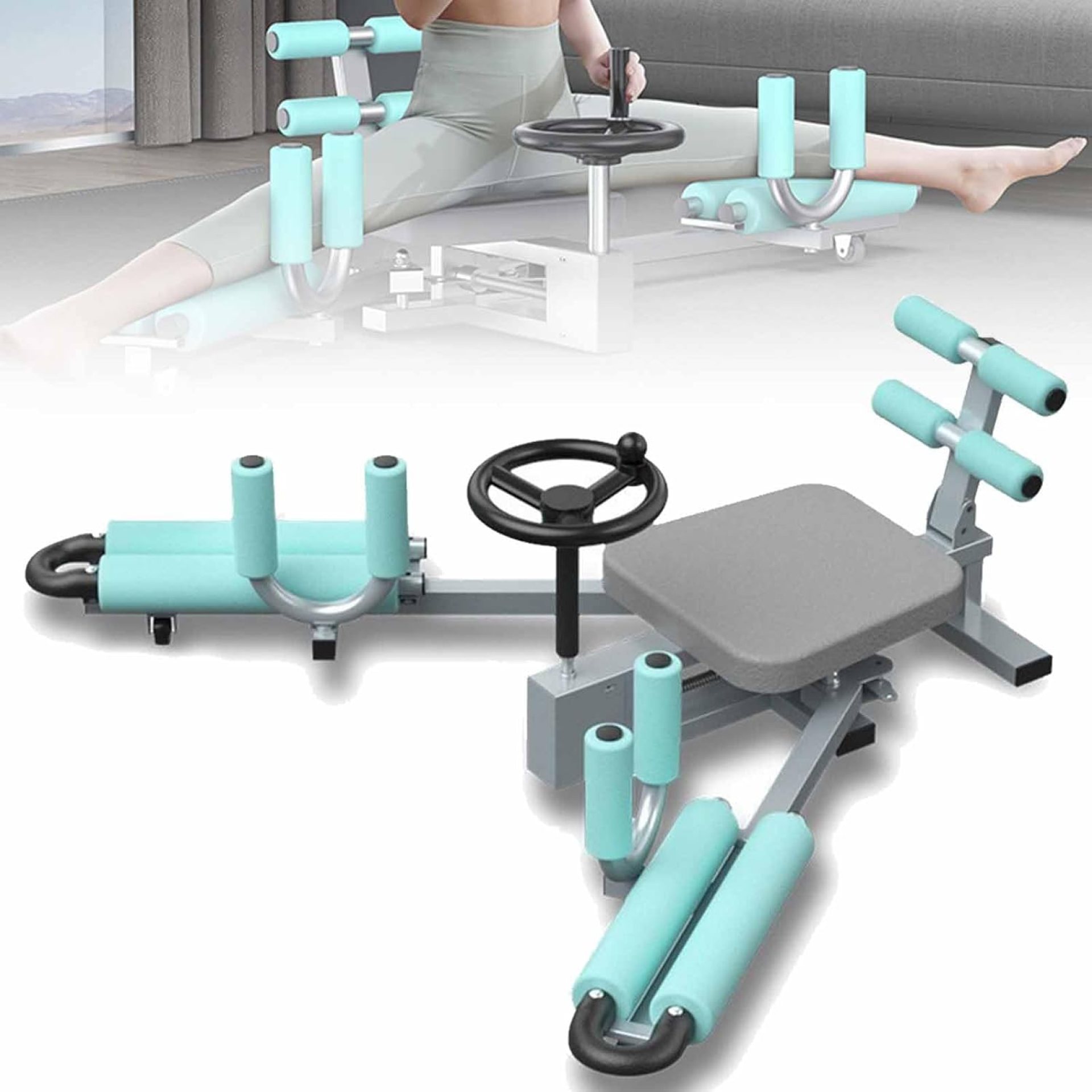 Leg Stretcher Machine, Adjustable 0-210° Stretch Trainer, Load Bearing 100kg, Strengthen Comfortable Backrest for Home Gym Room Dance and Ballet Training Leg Stretcher Machine, Adjustable 0-210° Stretch Trainer, Load Bearing 100kg, Strengthen Comfortable Backrest for Home Gym Room Dance and Ballet Training