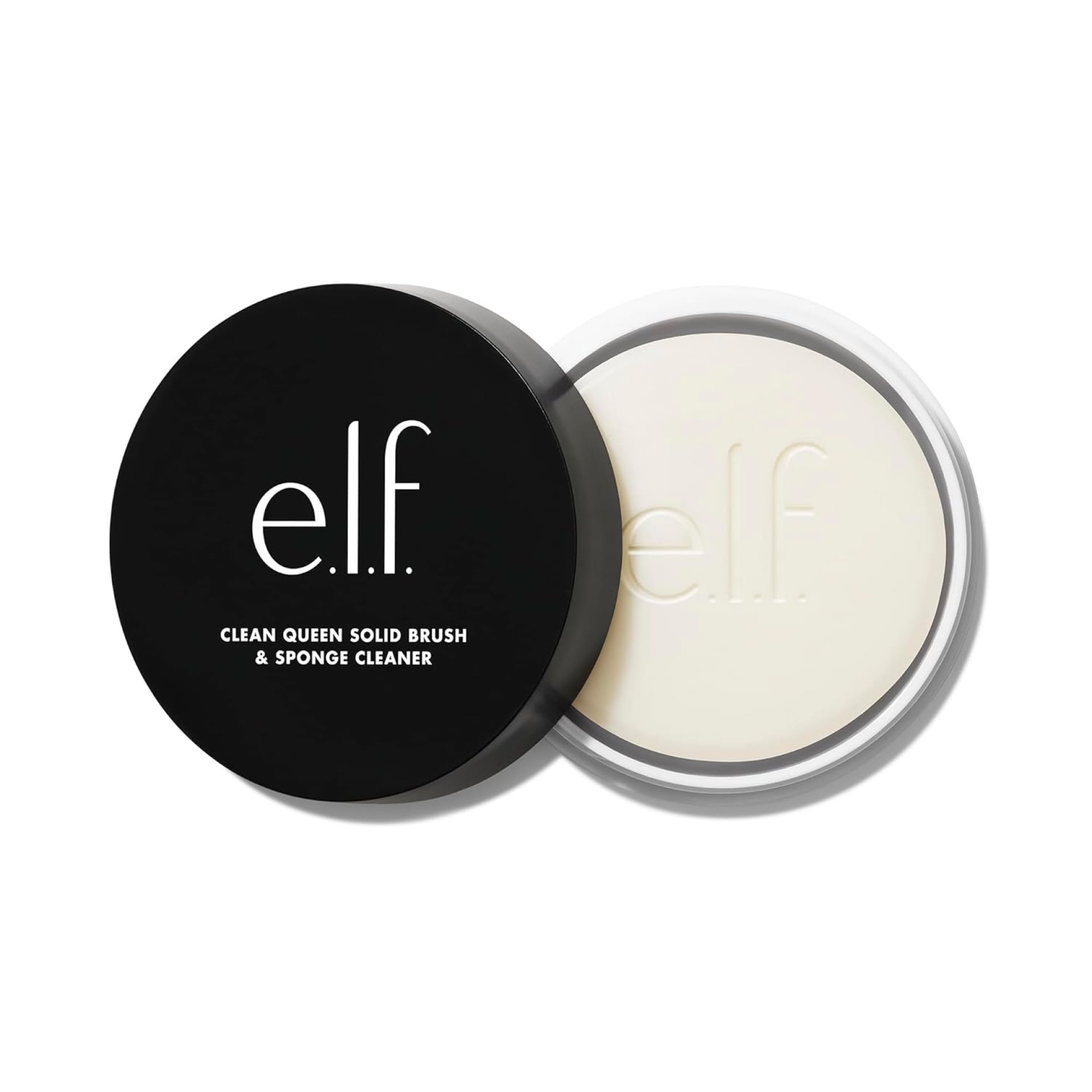 e.l.f. Clean Queen Solid Brush & Sponge Cleaner, Cleanses Face & Eye Makeup Brushes & Sponges, Nourishing, Non-Damaging Formula, Vegan & Cruelty-Free e.l.f. Clean Queen Solid Brush & Sponge Cleaner, Cleanses Face & Eye Makeup Brushes & Sponges, Nourishing, Non-Damaging Formula, Vegan & Cruelty-Free