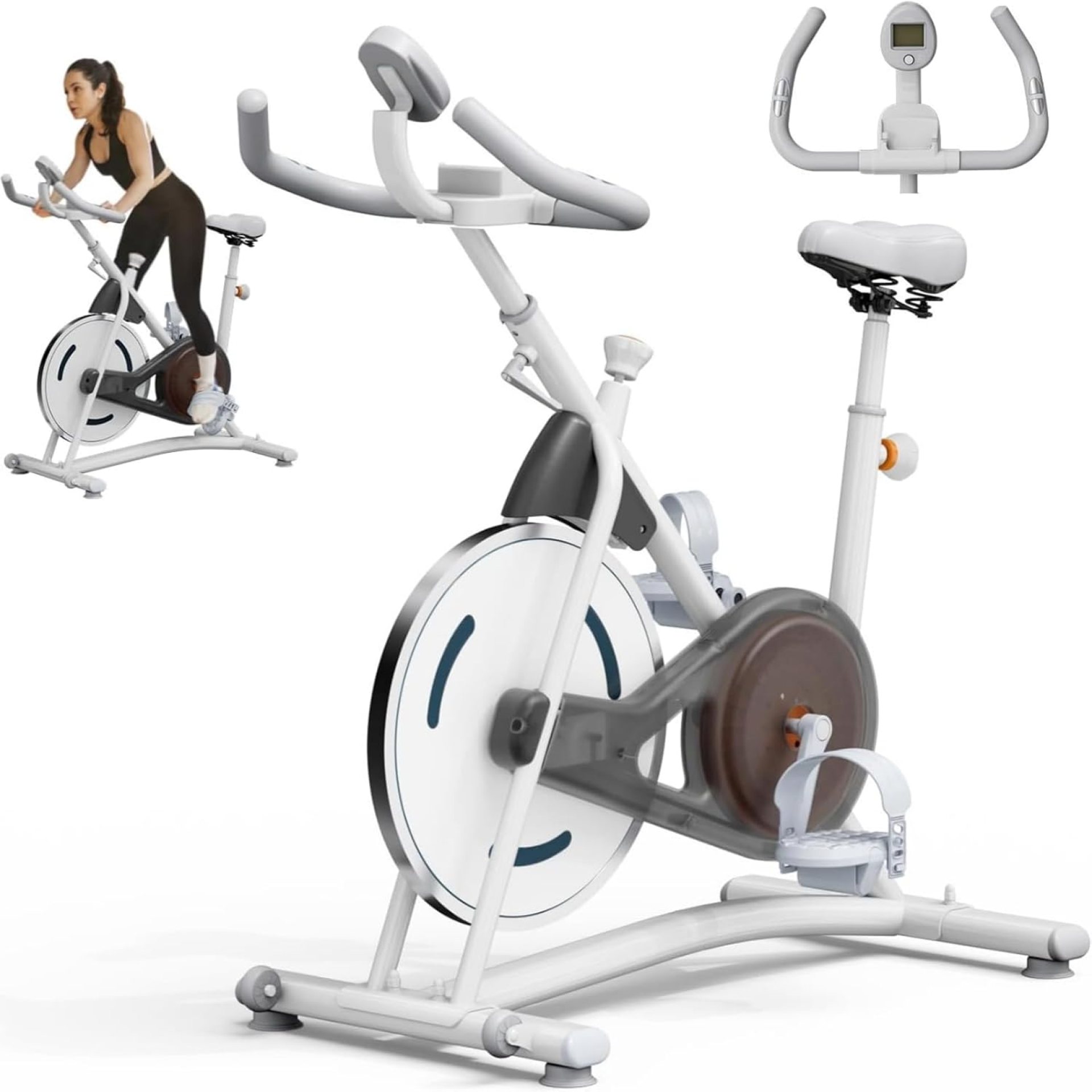 NAYSAYE Exercise Bike, Adjustable Stationary Bikes with Smartphone Mount, Professional Exercise Bike with Digital Pulse Display for Home and Office NAYSAYE Exercise Bike, Adjustable Stationary Bikes with Smartphone Mount, Professional Exercise Bike with Digital Pulse Display for Home and Office