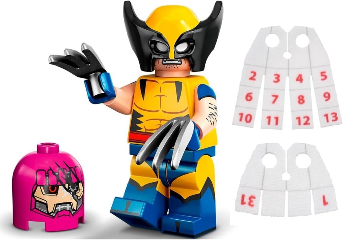 LEGO Marvel Series 2 Minifigure: Wolverine Minifigure Calendar Man Capes – Superheroes 71039 LEGO Marvel Series 2 Minifigure: Wolverine Minifigure Calendar Man Capes – Superheroes 71039