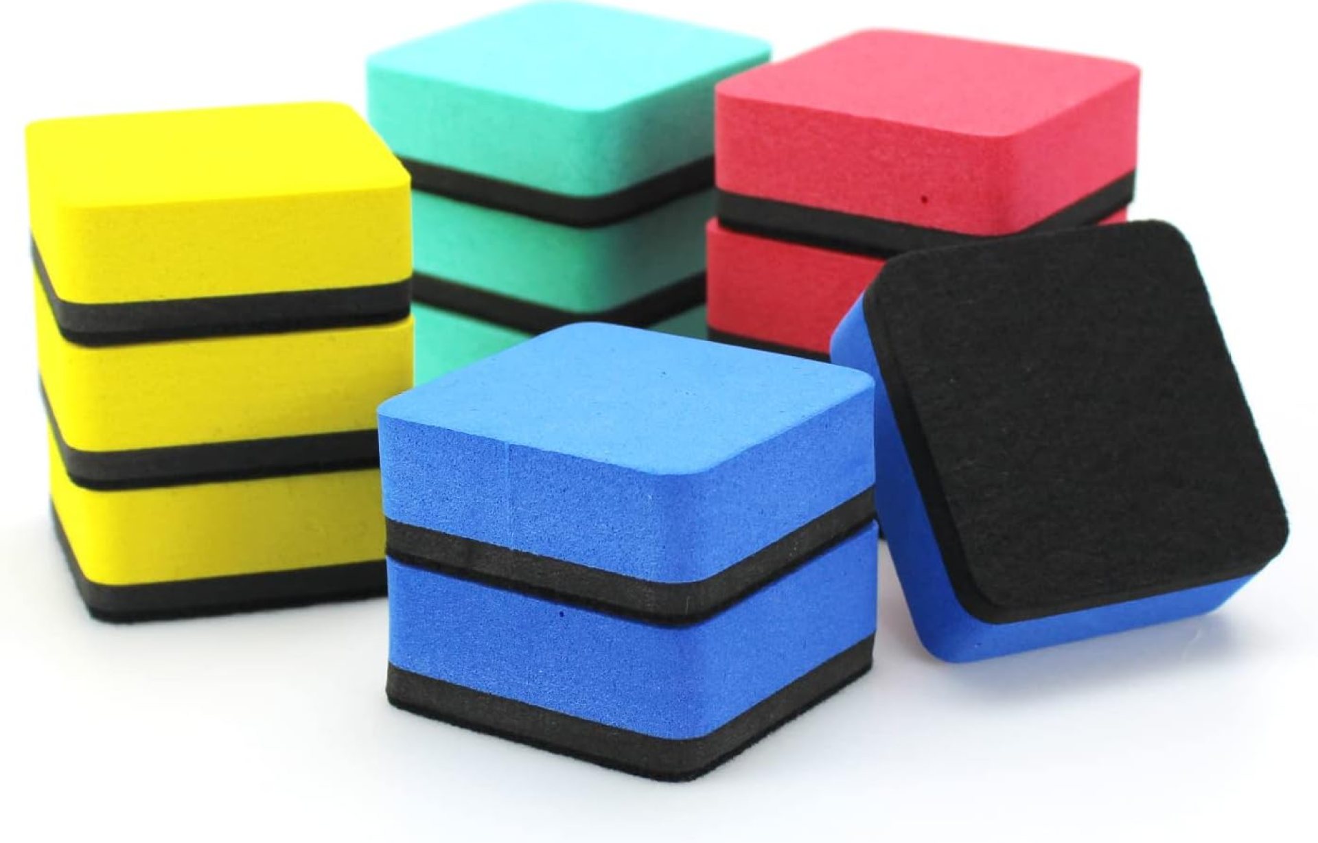 Dry Erase Eraser,12 Pack Magnetic Whiteboard Erasers,Small Dry Erase Board Erasers for Classroom, Home, and Office(12pcs-Square) Dry Erase Eraser,12 Pack Magnetic Whiteboard Erasers,Small Dry Erase Board Erasers for Classroom, Home, and Office(12pcs-Square)
