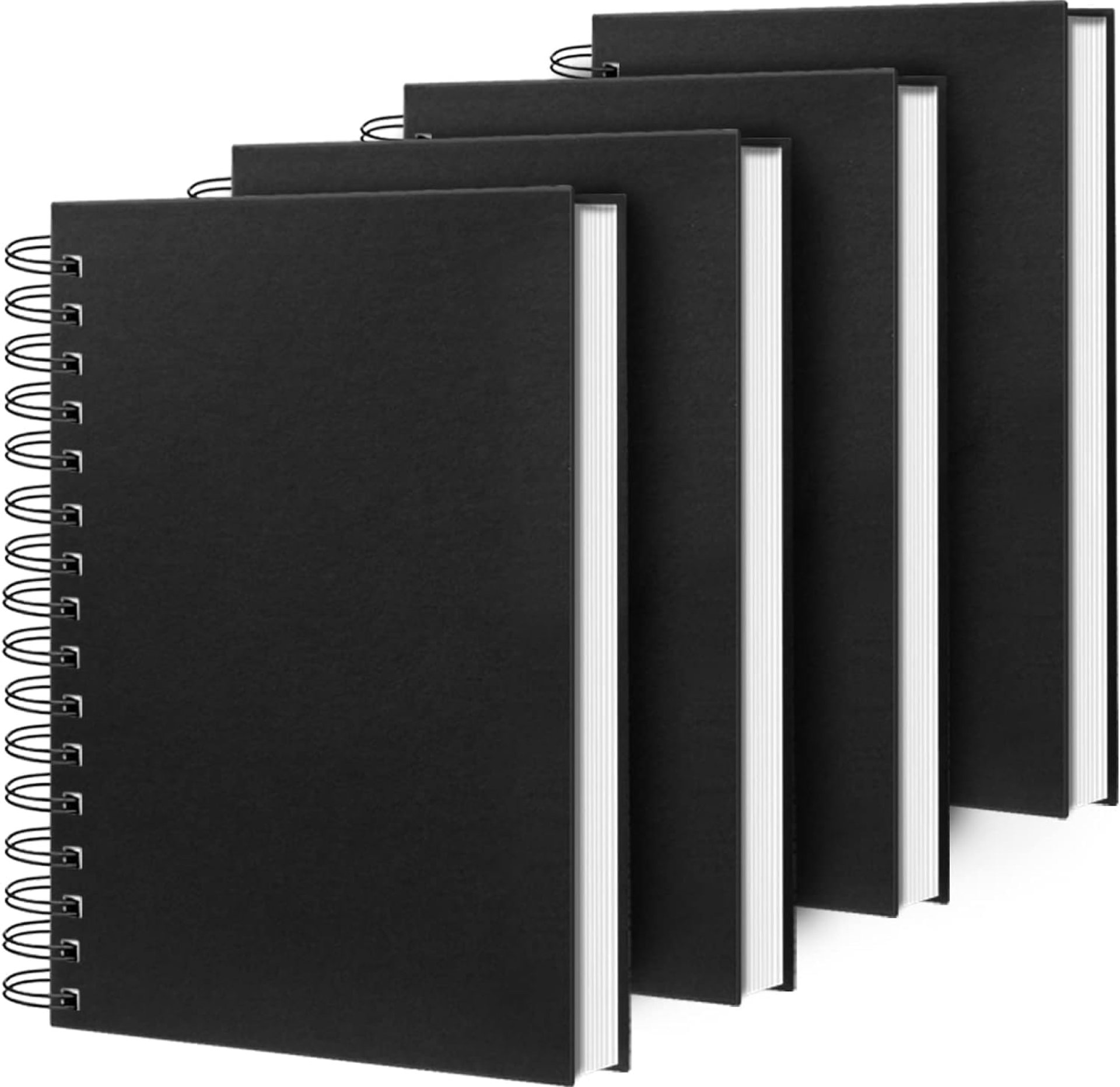 Lined Spiral Notebook B5 Black Journal 7.48” X 10.18”-4 Pack 7mm College Ruled Hardcover Notebooks 160 Pages 100GSM Thick Paper for Note Taking School Office Supplies Lined Spiral Notebook B5 Black Journal 7.48” X 10.18”-4 Pack 7mm College Ruled Hardcover Notebooks 160 Pages 100GSM Thick Paper for Note Taking School Office Supplies