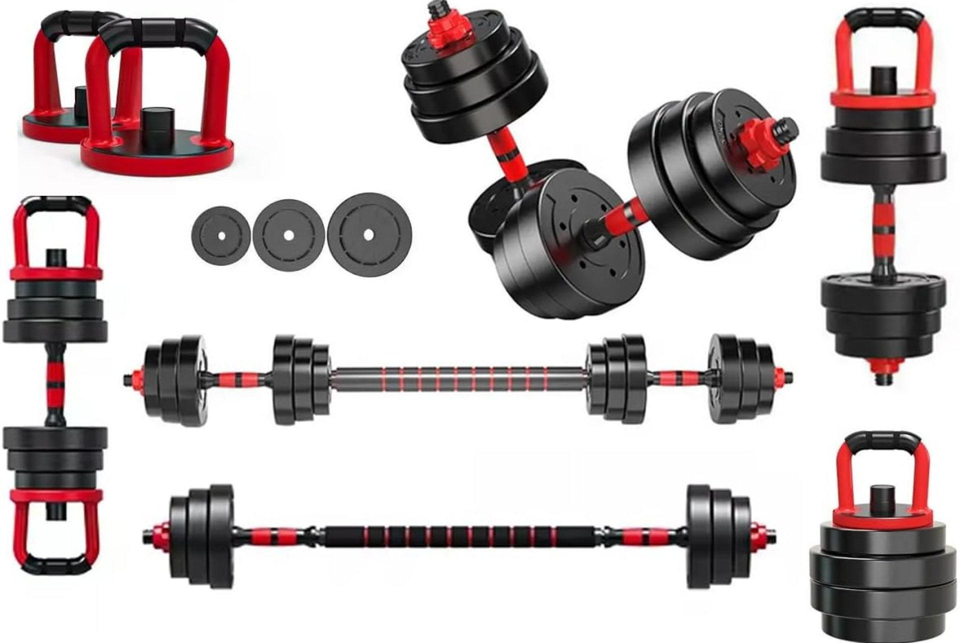 NEW Adjustable Dumbbells/Barbell/Kettlebell/Push-Up Stand – 22lb/33lb/44lb/66lb/88lb, 10kg/15kg/20kg/30kg/40kg – Home Gym Equipment for Men and Women NEW Adjustable Dumbbells/Barbell/Kettlebell/Push-Up Stand – 22lb/33lb/44lb/66lb/88lb, 10kg/15kg/20kg/30kg/40kg – Home Gym Equipment for Men and Women