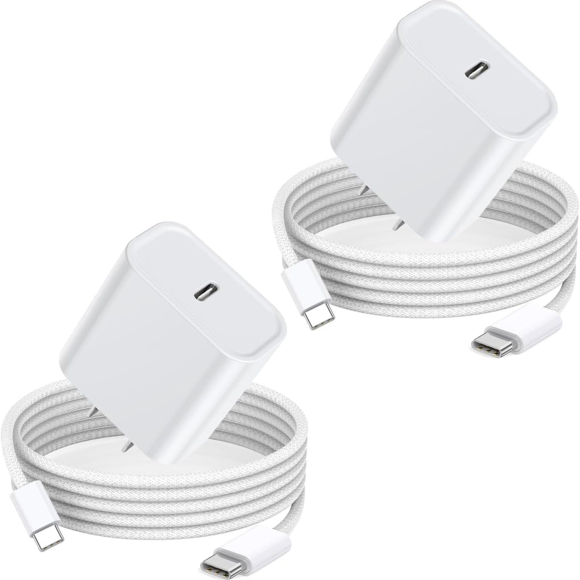 iPhone 16 15 Charger Fast Charging, 2Pack 20W USB C Wall Charger Blocks Adapter Cube with Fast Charging USB C Cable Quick Charge Cord for iPhone 16/16 Plus/16 Pro/16 Pro Max/16e/15/15 Pro Max/iPad Air iPhone 16 15 Charger Fast Charging, 2Pack 20W USB C Wall Charger Blocks Adapter Cube with Fast Charging USB C Cable Quick Charge Cord for iPhone 16/16 Plus/16 Pro/16 Pro Max/16e/15/15 Pro Max/iPad Air