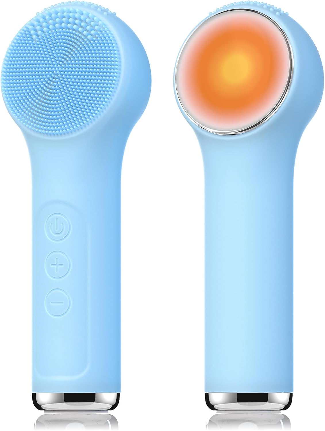 Silicone Facial Cleansing Brush, Portable Electric Face Scrubber with Heat and Vibration, 3 Modes Adjustable, Waterproof IPX6, USB-C Rechargeable, Deep Cleansing, Exfoliating and Massage Silicone Facial Cleansing Brush, Portable Electric Face Scrubber with Heat and Vibration, 3 Modes Adjustable, Waterproof IPX6, USB-C Rechargeable, Deep Cleansing, Exfoliating and Massage