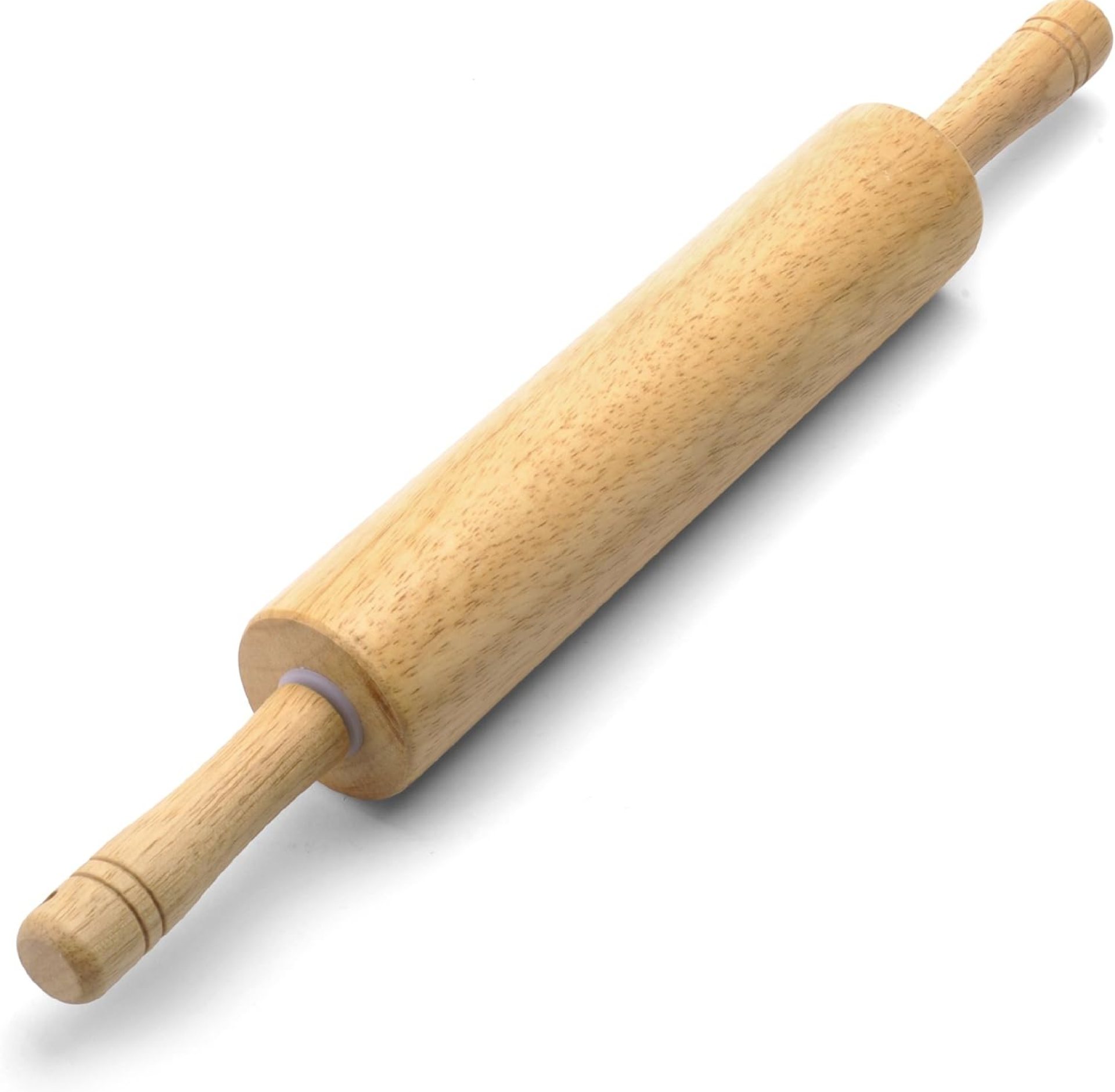 Farberware Classic Wood Rolling Pin for Baking, Professional Hardwood Dough Roller with Comfort Grip Handles for Pizza, Pie Crust, Pastry and Cookie Making, 18 Inch Total Length Farberware Classic Wood Rolling Pin for Baking, Professional Hardwood Dough Roller with Comfort Grip Handles for Pizza, Pie Crust, Pastry and Cookie Making, 18 Inch Total Length