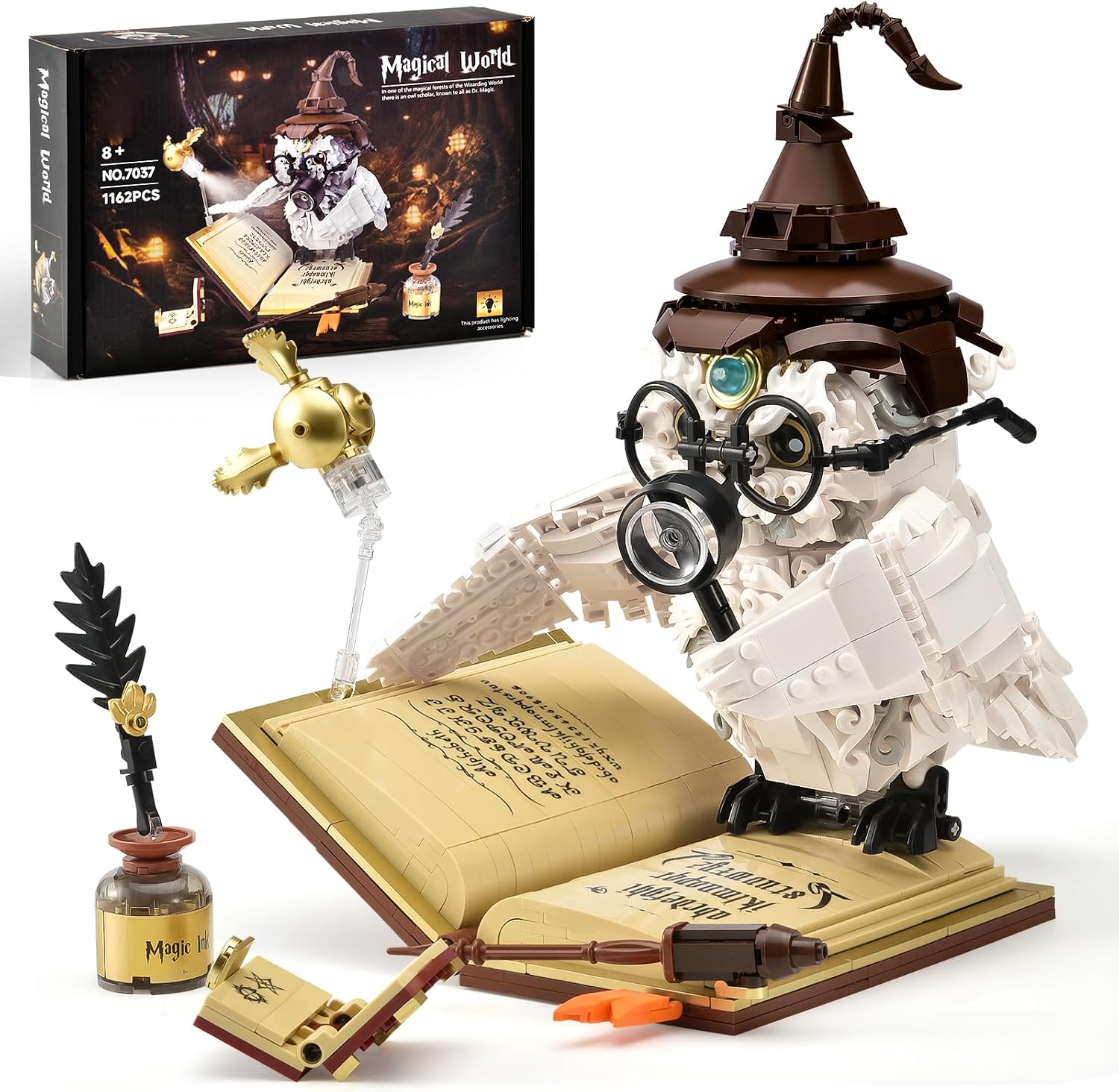 Magic Owl Building Toy Set for Adults,Teen Creative Bird Collection Model Toys,Home Office Decor,Party Favors Gifts for Kids Boys Girls 8+(1162PCS) Magic Owl Building Toy Set for Adults,Teen Creative Bird Collection Model Toys,Home Office Decor,Party Favors Gifts for Kids Boys Girls 8+(1162PCS)