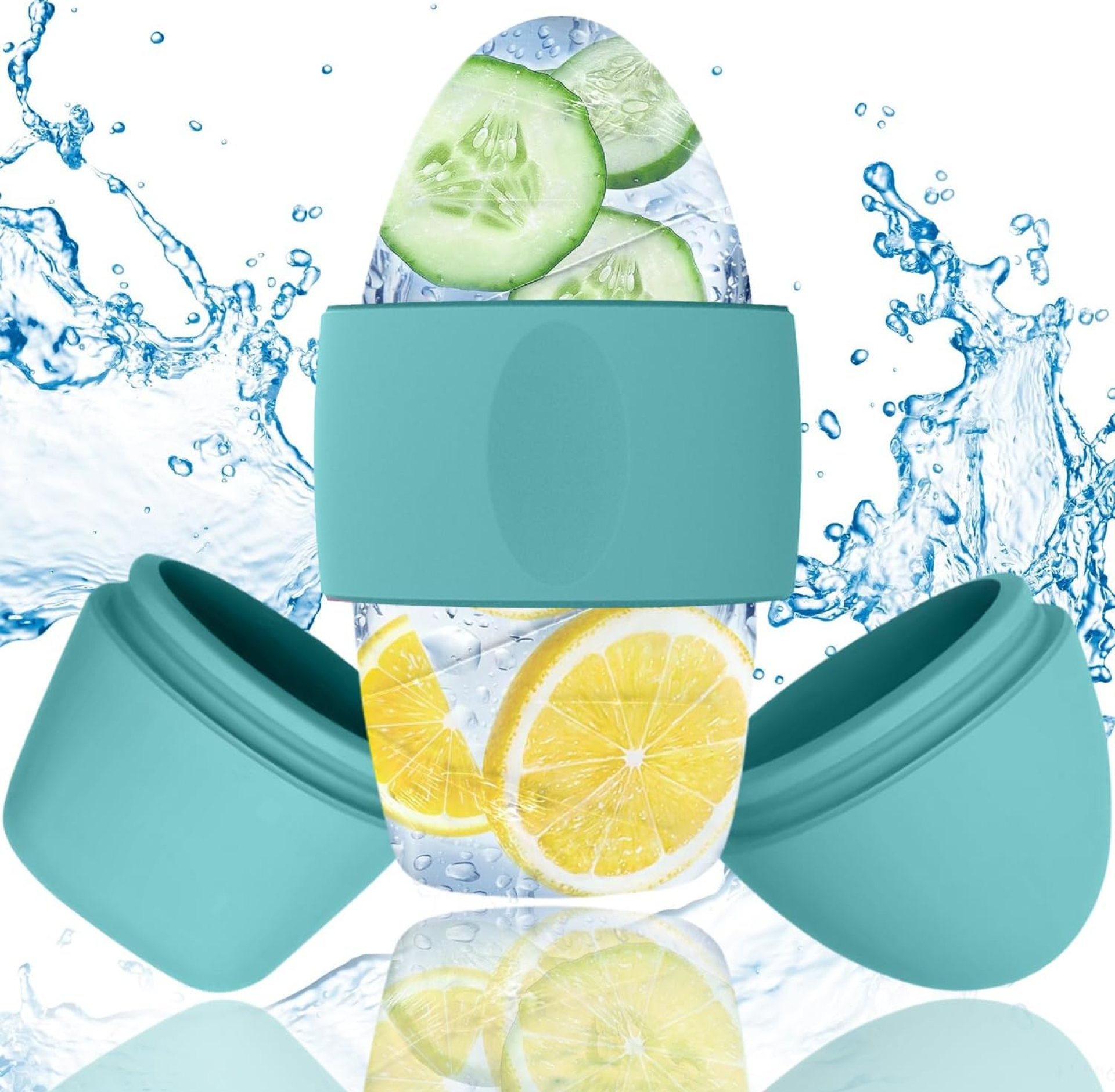 Ice Roller for Face and Eye Massager for Face, Eyes and Neck Naturally Conditioning and Skin Care,De-Puff Eye Bags,Reduce Migraine Pain,Reusable Massage Silicone Ice Mold (Green) Ice Roller for Face and Eye Massager for Face, Eyes and Neck Naturally Conditioning and Skin Care,De-Puff Eye Bags,Reduce Migraine Pain,Reusable Massage Silicone Ice Mold (Green)