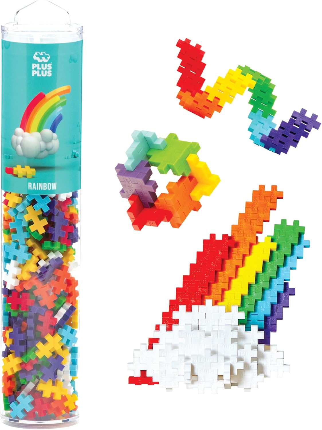 PLUS PLUS 240 Piece Interlocking Building Blocks for Kids, Open Ended Connecting Toys, STEM Bin Classroom Mini Manipulatives – Rainbow Mix Play Tube PLUS PLUS 240 Piece Interlocking Building Blocks for Kids, Open Ended Connecting Toys, STEM Bin Classroom Mini Manipulatives – Rainbow Mix Play Tube