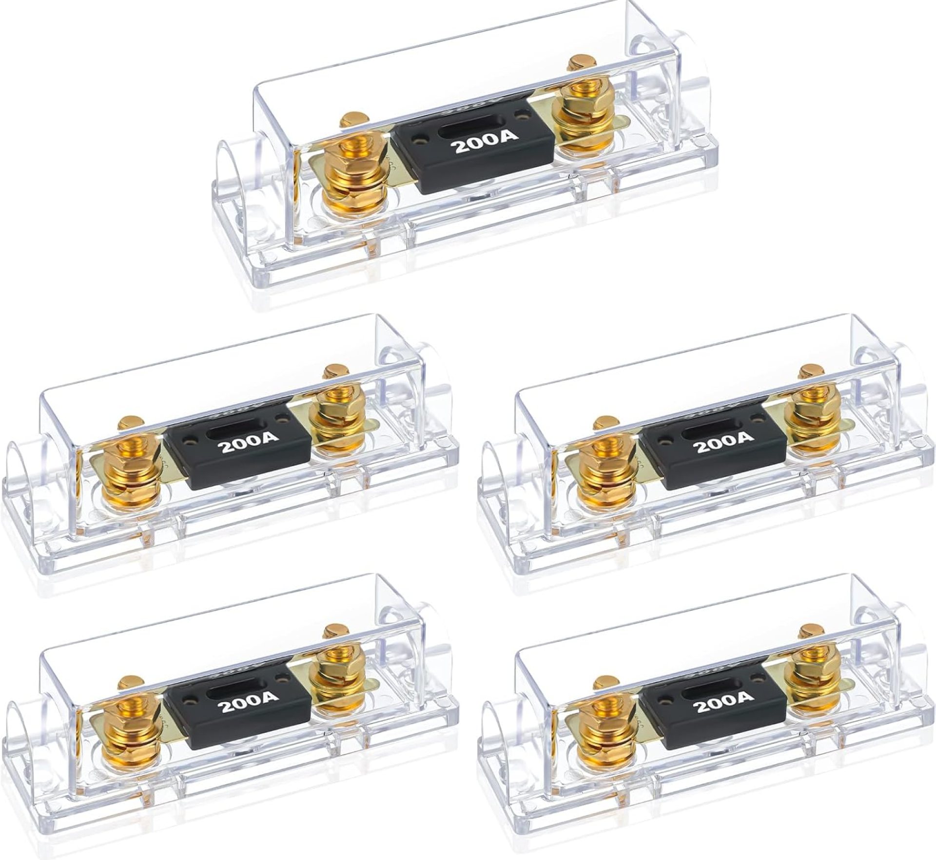 Yerliker 5 Pack 250 AMP ANL Fuse Holder Kit and 250A ANL Fuses for 0/2/4/8 Gauge AWG Fuse Block, Fuse Boxes, Automotive Fuse Holder, Car Truck Audio DIY Yerliker 5 Pack 250 AMP ANL Fuse Holder Kit and 250A ANL Fuses for 0/2/4/8 Gauge AWG Fuse Block, Fuse Boxes, Automotive Fuse Holder, Car Truck Audio DIY