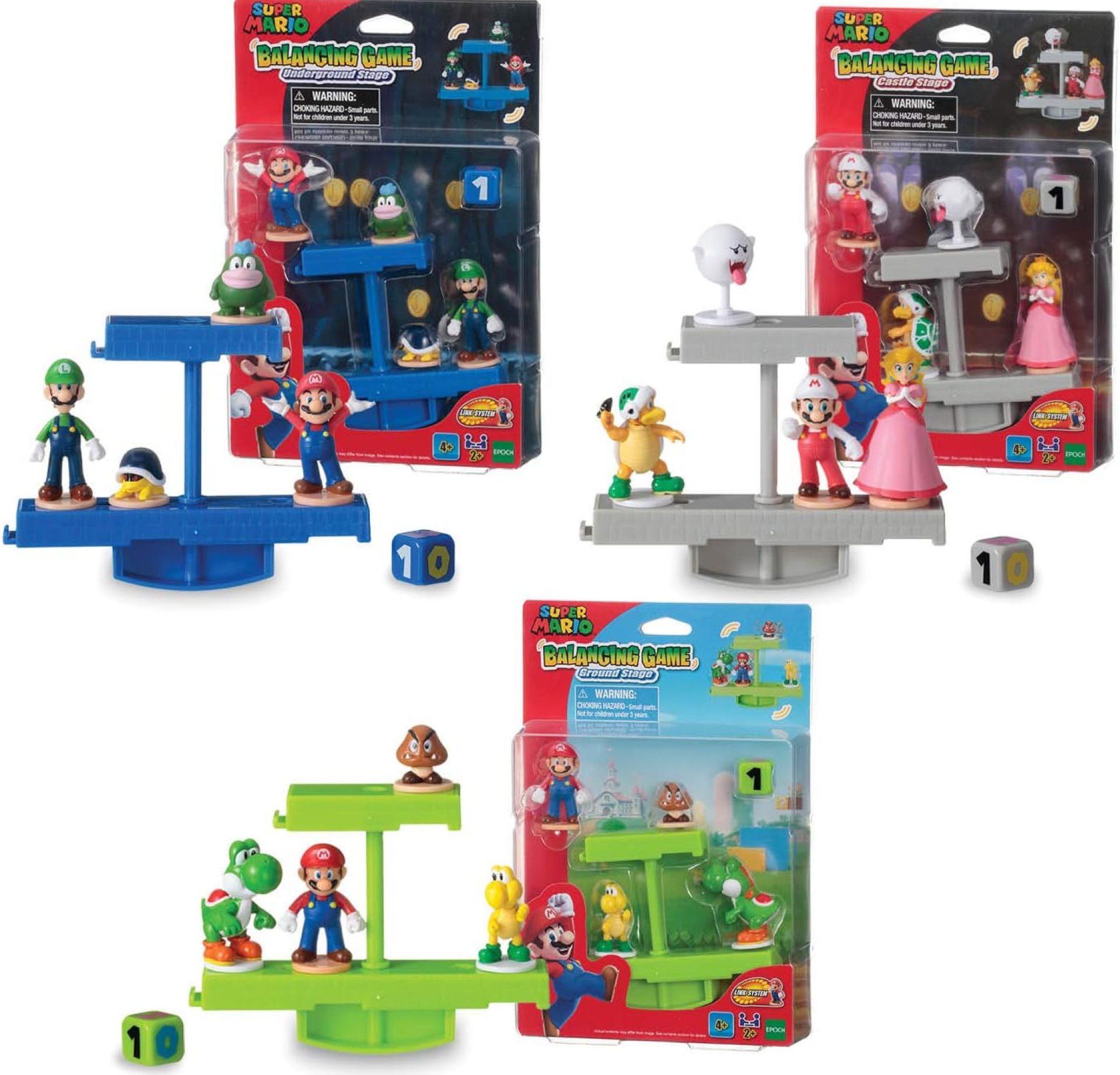 Epoch Games Super Mario Balancing Game Bundle, 3 Tabletop Action Games for Ages 4+ with 12 Collectible Super Mario Action Figures, Multi (7386) Epoch Games Super Mario Balancing Game Bundle, 3 Tabletop Action Games for Ages 4+ with 12 Collectible Super Mario Action Figures, Multi (7386)