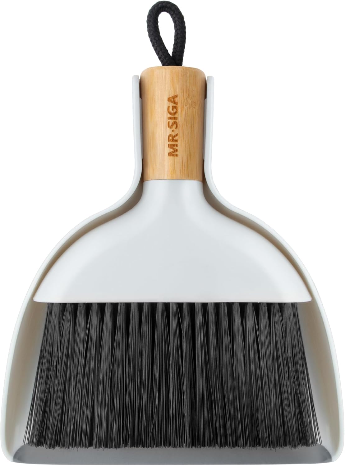 MR.SIGA Mini Dustpan and Brush Set, Portable Cleaning Brush and Dustpan Combo with Bamboo Handle, 1 Set MR.SIGA Mini Dustpan and Brush Set, Portable Cleaning Brush and Dustpan Combo with Bamboo Handle, 1 Set