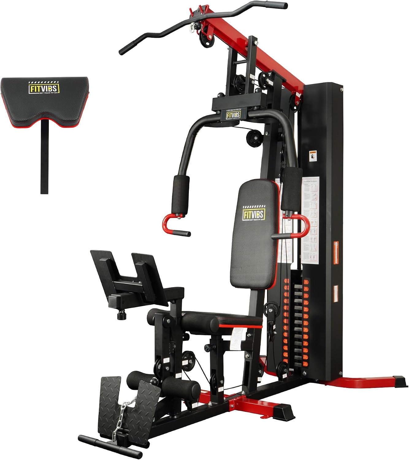 BalanceFrom All-in-One Home Gym System, Professional Strength Training Equipment with Leg Press & Pulley System, Full Body Workout Equipment for (122.5/160LB Weight Stack Options) BalanceFrom All-in-One Home Gym System, Professional Strength Training Equipment with Leg Press & Pulley System, Full Body Workout Equipment for (122.5/160LB Weight Stack Options)
