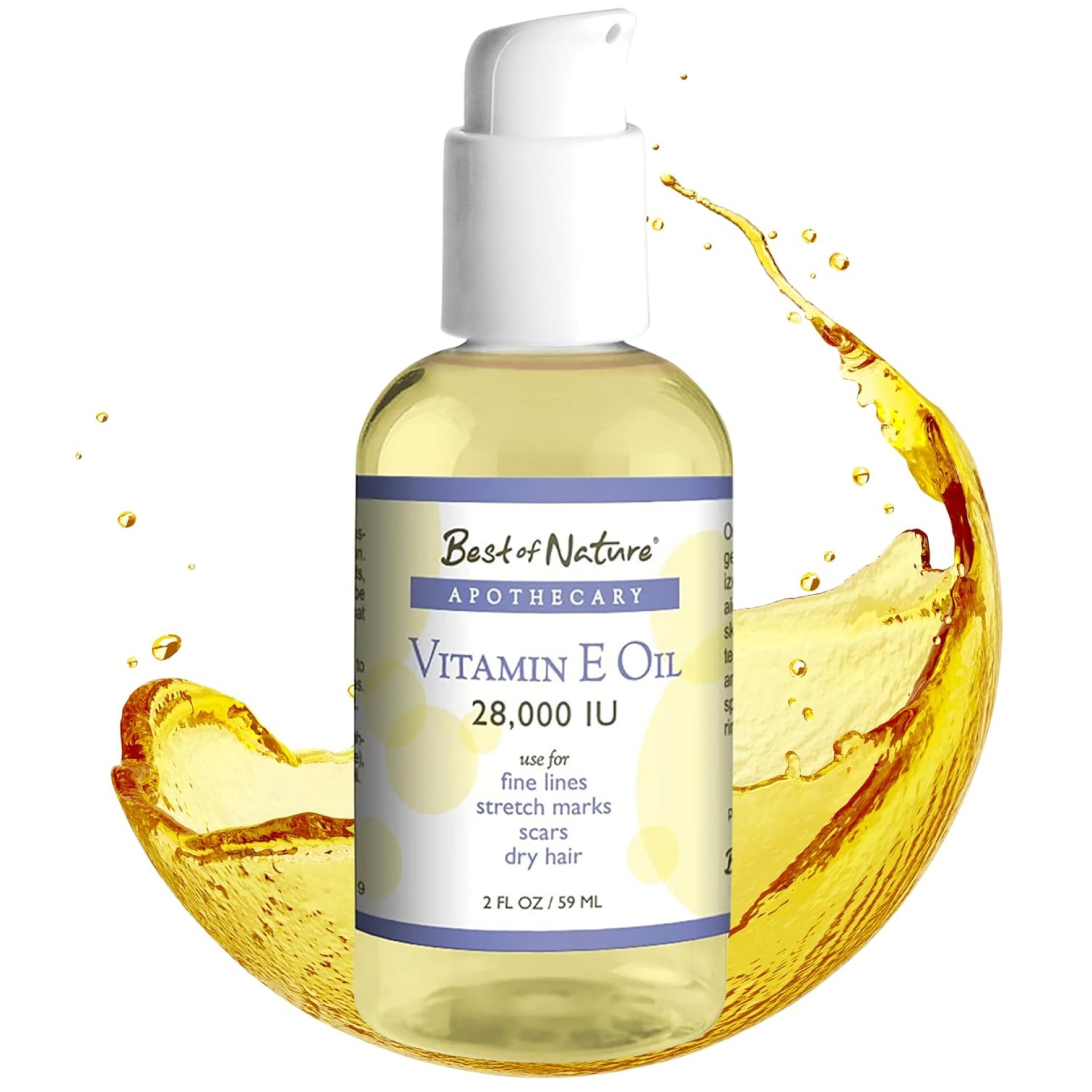 Best of Nature Vitamin E Oil – 100% Pure & Natural, Blend with Coconut Oil – Moisturizing Skin Oil for Face, Body, Hair & Scars – For Stretch Marks, Dry Skin, Fine Lines – 2 oz Best of Nature Vitamin E Oil – 100% Pure & Natural, Blend with Coconut Oil – Moisturizing Skin Oil for Face, Body, Hair & Scars – For Stretch Marks, Dry Skin, Fine Lines – 2 oz