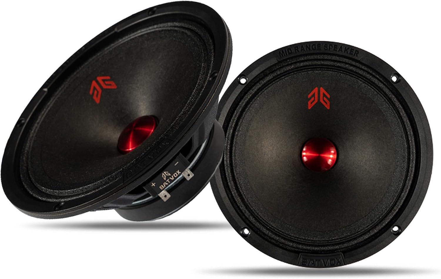 MX65P1 Midrange Loudspeaker 6.5″ Red Dust Cap, 200W Max, 4 Ohms, Premium Quality Audio Door Speakers for Car or Truck Stereo Sound System, Black (2 Speaker) MX65P1 Midrange Loudspeaker 6.5″ Red Dust Cap, 200W Max, 4 Ohms, Premium Quality Audio Door Speakers for Car or Truck Stereo Sound System, Black (2 Speaker)
