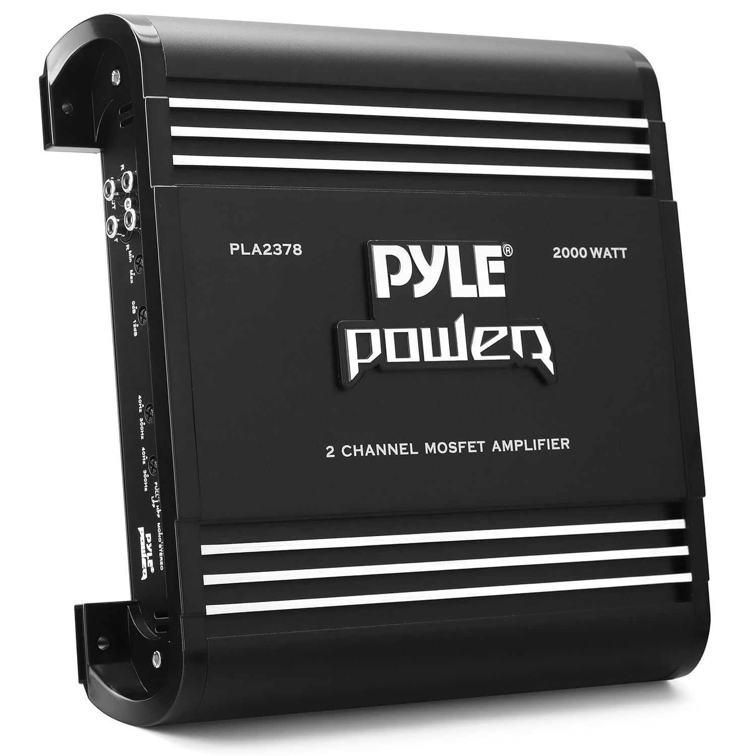 Pyle 2 Channel Car Stereo Amplifier – 2000W High Power Dual Channel Bridgeable Audio Sound Auto Small Speaker Amp Box w/ MOSFET, Crossover, Bass Boost Control, Silver Plated RCA Input Output-PLA2378 Pyle 2 Channel Car Stereo Amplifier – 2000W High Power Dual Channel Bridgeable Audio Sound Auto Small Speaker Amp Box w/ MOSFET, Crossover, Bass Boost Control, Silver Plated RCA Input Output-PLA2378