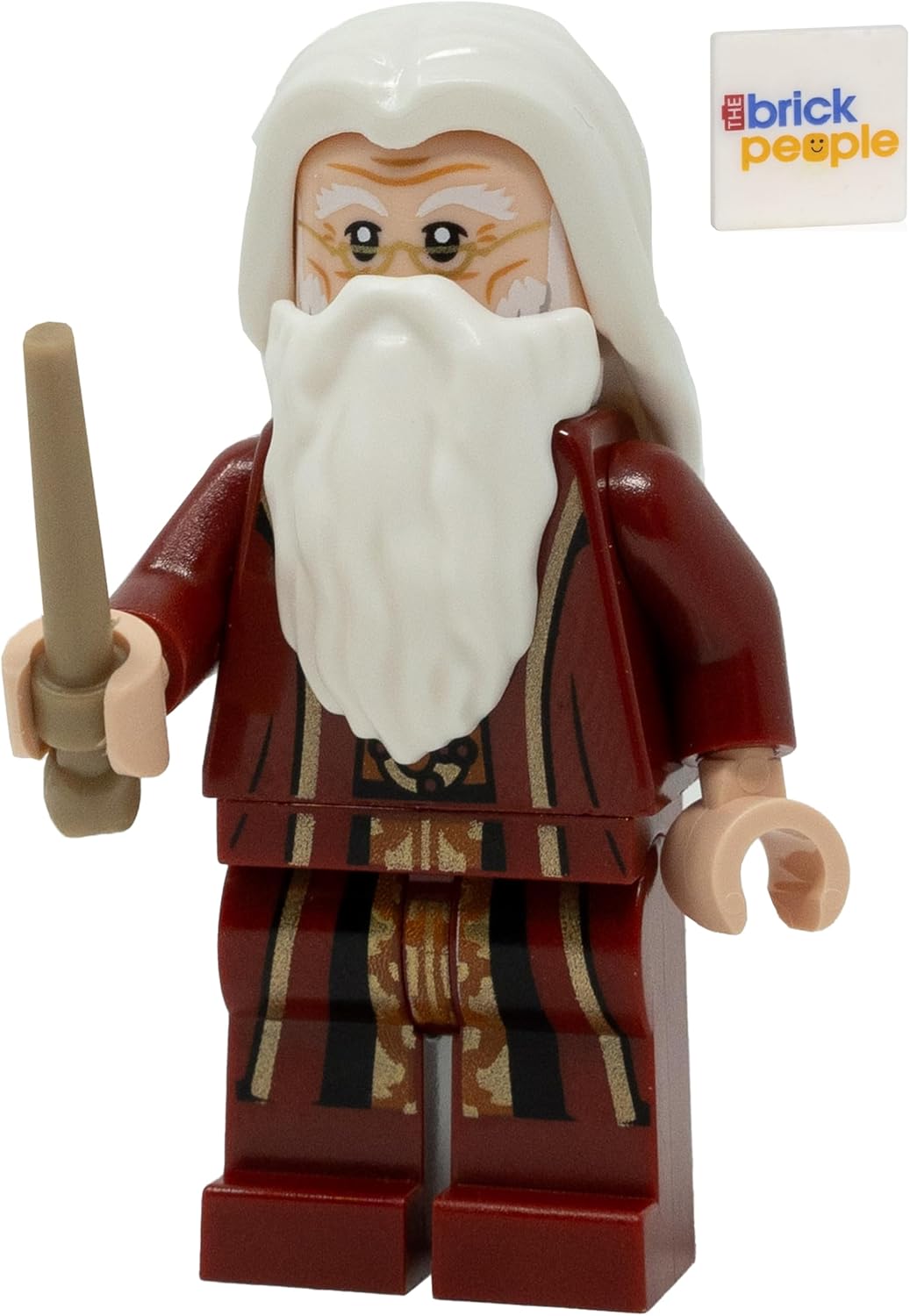 LEGO Harry Potter: Ablus Dumbledore Minifigure in Red Robes with Wand LEGO Harry Potter: Ablus Dumbledore Minifigure in Red Robes with Wand