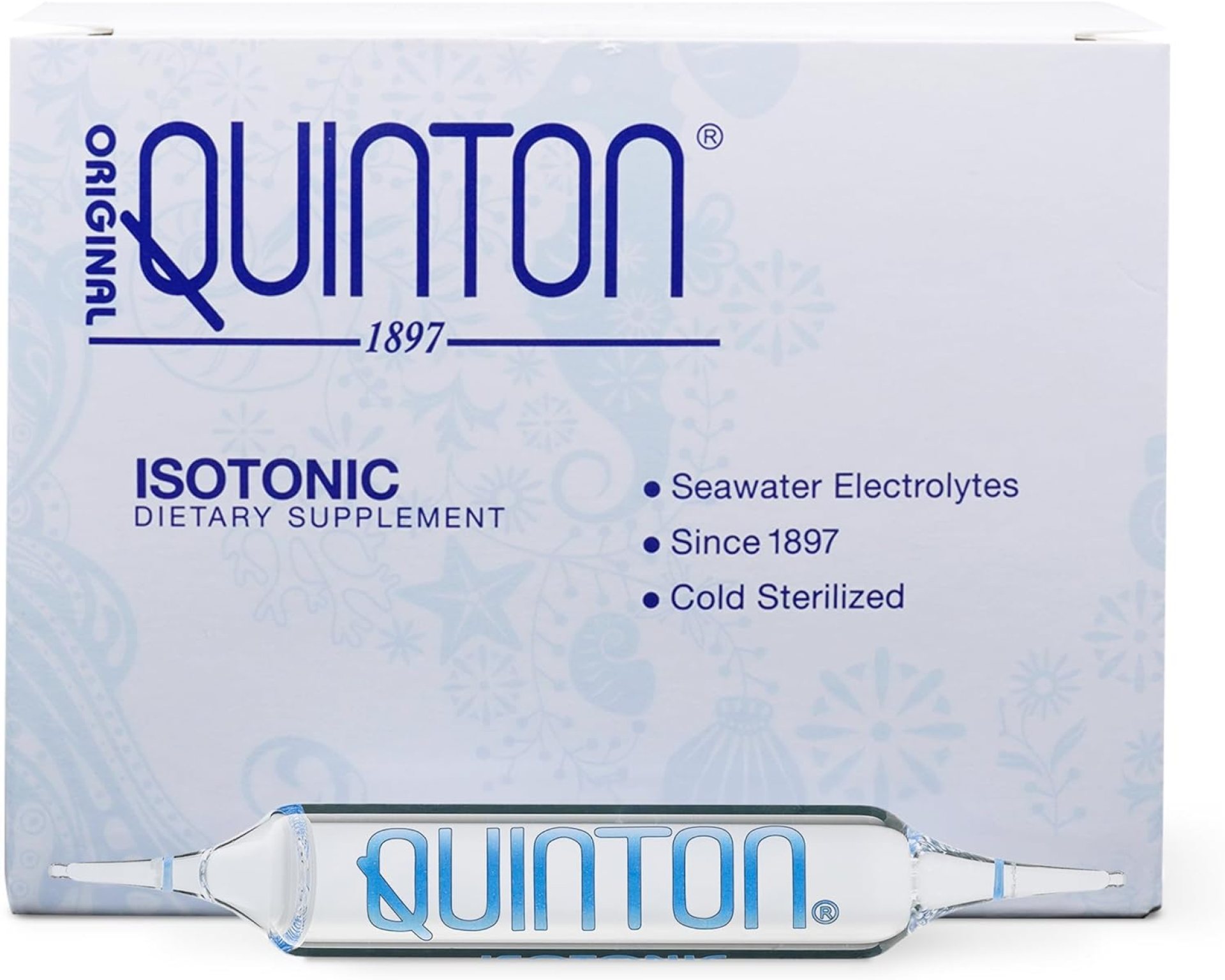 Quicksilver Scientific Original Quinton Isotonic Solution with Sea Water Minerals + Alpine Spring Water – Liquid Hydration, Electrolyte + Multi Minerals Supplement (30 Single Serving Vials) Quicksilver Scientific Original Quinton Isotonic Solution with Sea Water Minerals + Alpine Spring Water – Liquid Hydration, Electrolyte + Multi Minerals Supplement (30 Single Serving Vials)