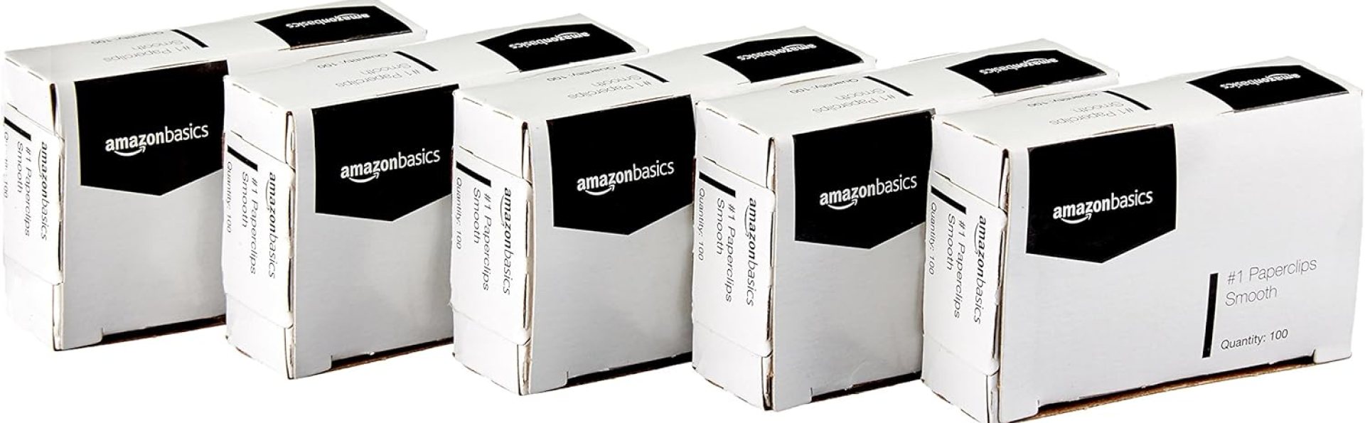 Amazon Basics No. 1 Paper Clips, Smooth, 1000 Count (10 Pack of 100), Silver Amazon Basics No. 1 Paper Clips, Smooth, 1000 Count (10 Pack of 100), Silver