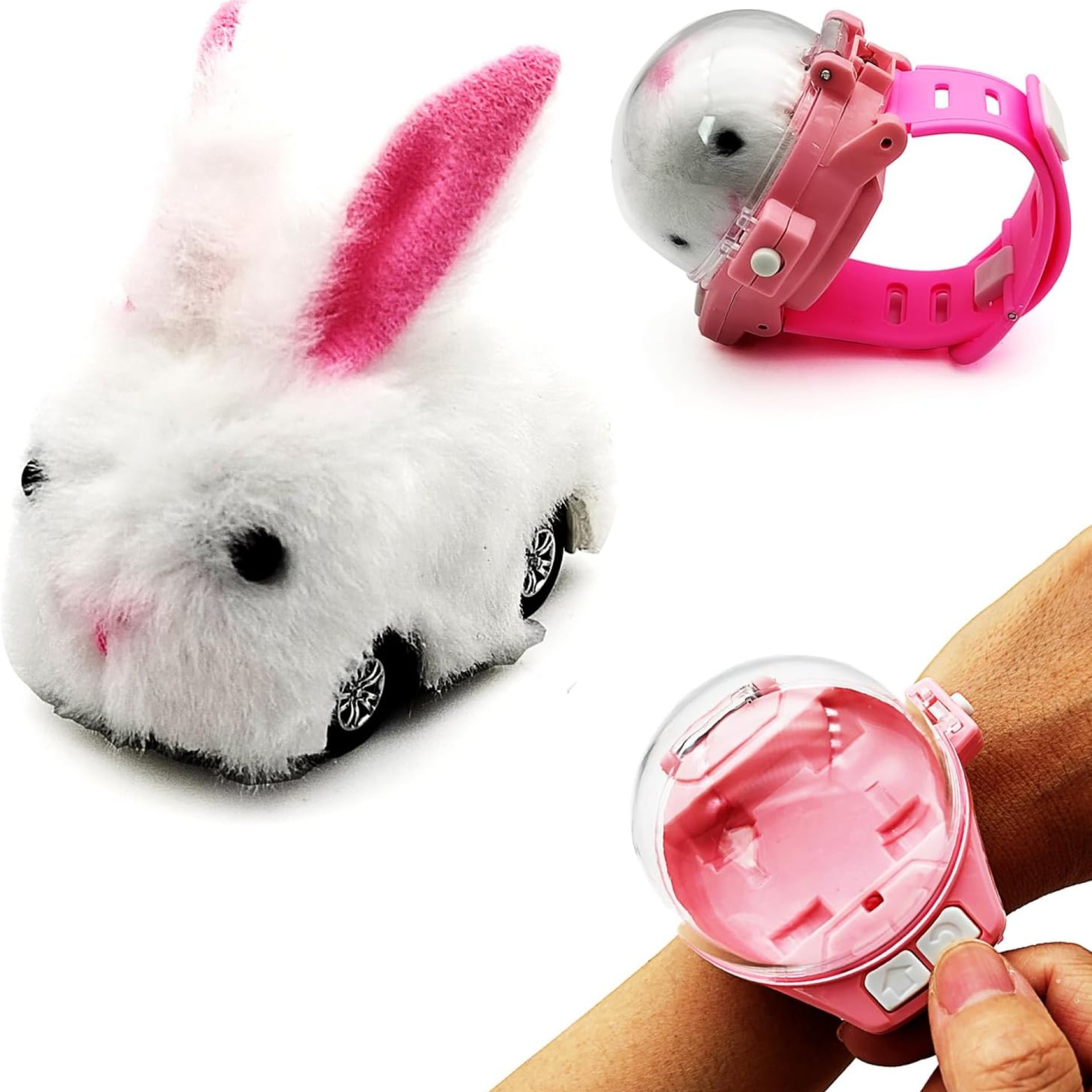 Tipmant Mini RC Rabbit Hare Car Watch Radio Remote Control Vehicle Animal Toys Plush Bunny Realistic Baby Toddler Kids Birthday Gifts Tipmant Mini RC Rabbit Hare Car Watch Radio Remote Control Vehicle Animal Toys Plush Bunny Realistic Baby Toddler Kids Birthday Gifts
