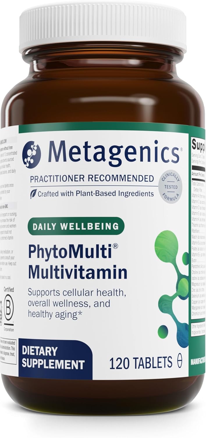Metagenics PhytoMulti Multivitamin – Supports Healthy Aging, Cellular Health & Overall Wellness – For Men & Women – Over 20 Essential Vitamins & Minerals – With Vitamin B6, Lutein & Zinc – 120 Tablets Metagenics PhytoMulti Multivitamin – Supports Healthy Aging, Cellular Health & Overall Wellness – For Men & Women – Over 20 Essential Vitamins & Minerals – With Vitamin B6, Lutein & Zinc – 120 Tablets