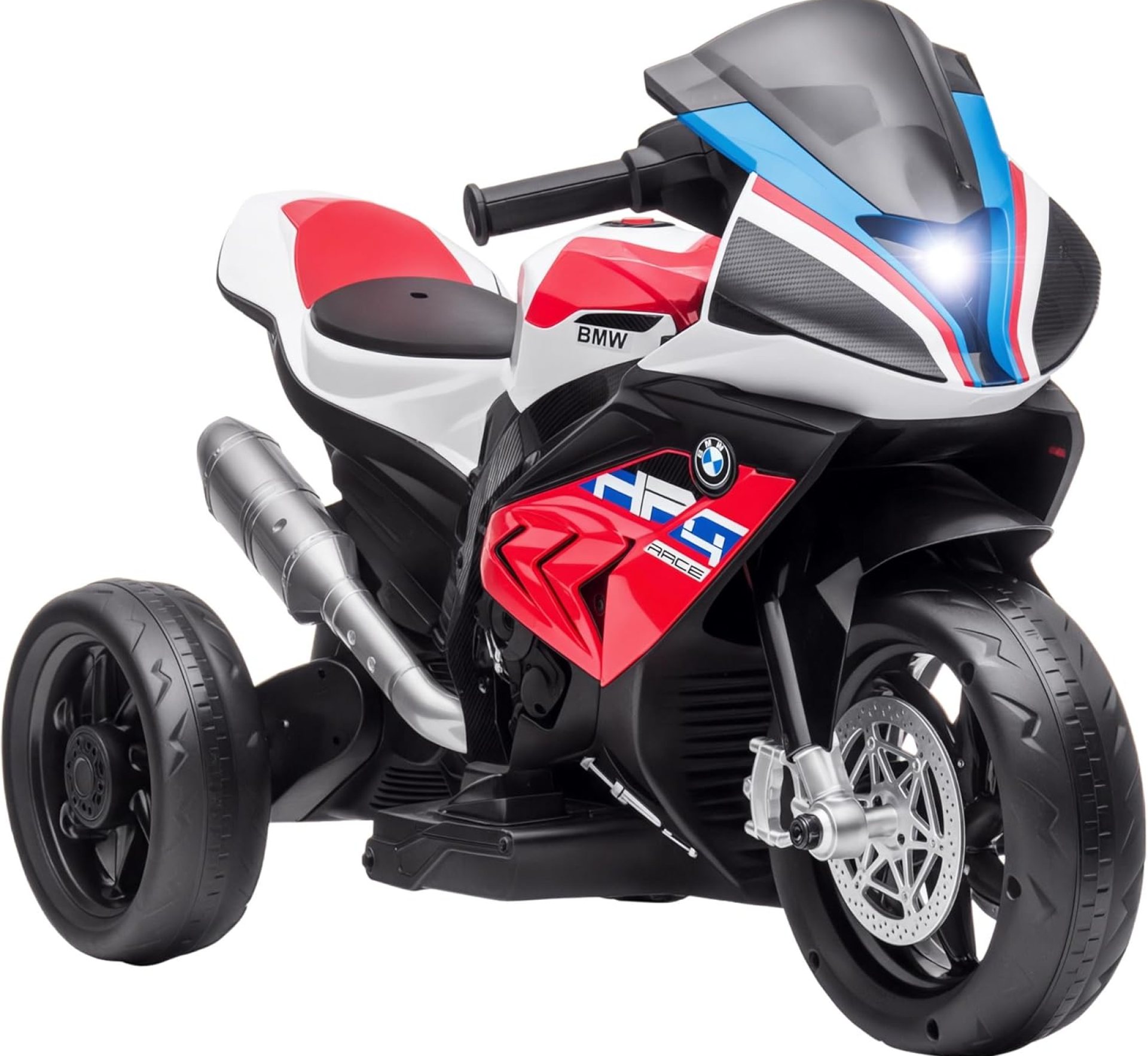 Aosom Licensed 6V Kids Ride on Motorcycle, Off-Road Battery Powered Three Wheels Dirtbike with USB, AUX, Music and Headlight for Toddler, Red Aosom Licensed 6V Kids Ride on Motorcycle, Off-Road Battery Powered Three Wheels Dirtbike with USB, AUX, Music and Headlight for Toddler, Red