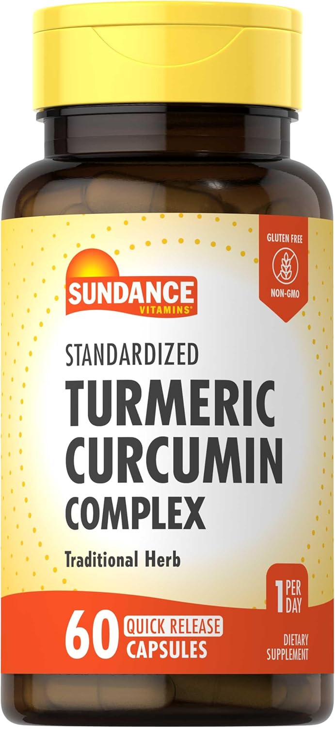 Sundance Turmeric Curcumin Complex | 60 Quick Release Capsules | Traditional Herbal Supplement | Non-GMO and Gluten Free Formula Sundance Turmeric Curcumin Complex | 60 Quick Release Capsules | Traditional Herbal Supplement | Non-GMO and Gluten Free Formula