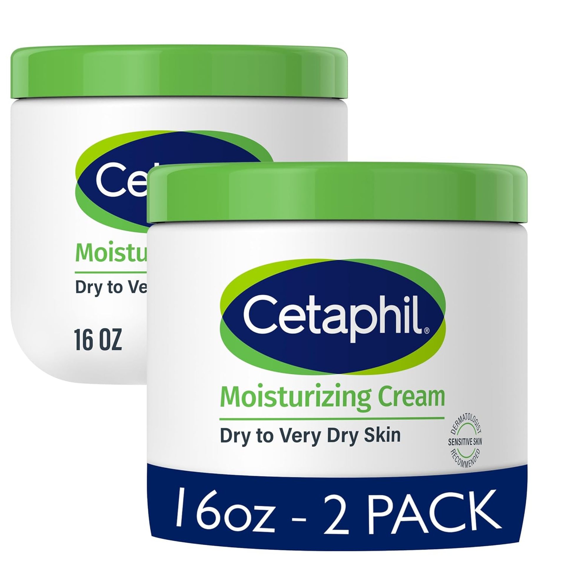 Cetaphil Face & Body Moisturizer, Hydrating Moisturizing Cream for Dry to Very Dry, Sensitive Skin, NEW 16 oz 2 Pack, Fragrance Free, Non-Comedogenic, Non-Greasy Cetaphil Face & Body Moisturizer, Hydrating Moisturizing Cream for Dry to Very Dry, Sensitive Skin, NEW 16 oz 2 Pack, Fragrance Free, Non-Comedogenic, Non-Greasy