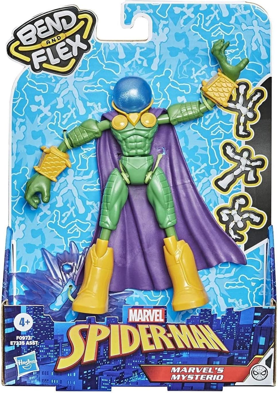 Spider-Man Marvel Bend and Flex Marvel’s Mysterio Action Figure Toy, 6-Inch Flexible Figure, Includes Accessory, for Kids Ages 4 and Up Spider-Man Marvel Bend and Flex Marvel’s Mysterio Action Figure Toy, 6-Inch Flexible Figure, Includes Accessory, for Kids Ages 4 and Up