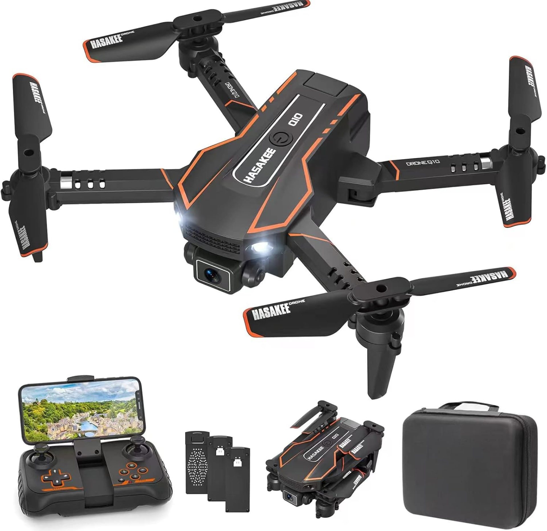 AVIALOGIC Mini Drone with Camera for Kids, Remote Control Helicopter Toys Gifts for Boys Girls, FPV RC Quadcopter with 1080P Live Video Camera, Gravity Control, 3 Batteries, Carrying Bag AVIALOGIC Mini Drone with Camera for Kids, Remote Control Helicopter Toys Gifts for Boys Girls, FPV RC Quadcopter with 1080P Live Video Camera, Gravity Control, 3 Batteries, Carrying Bag