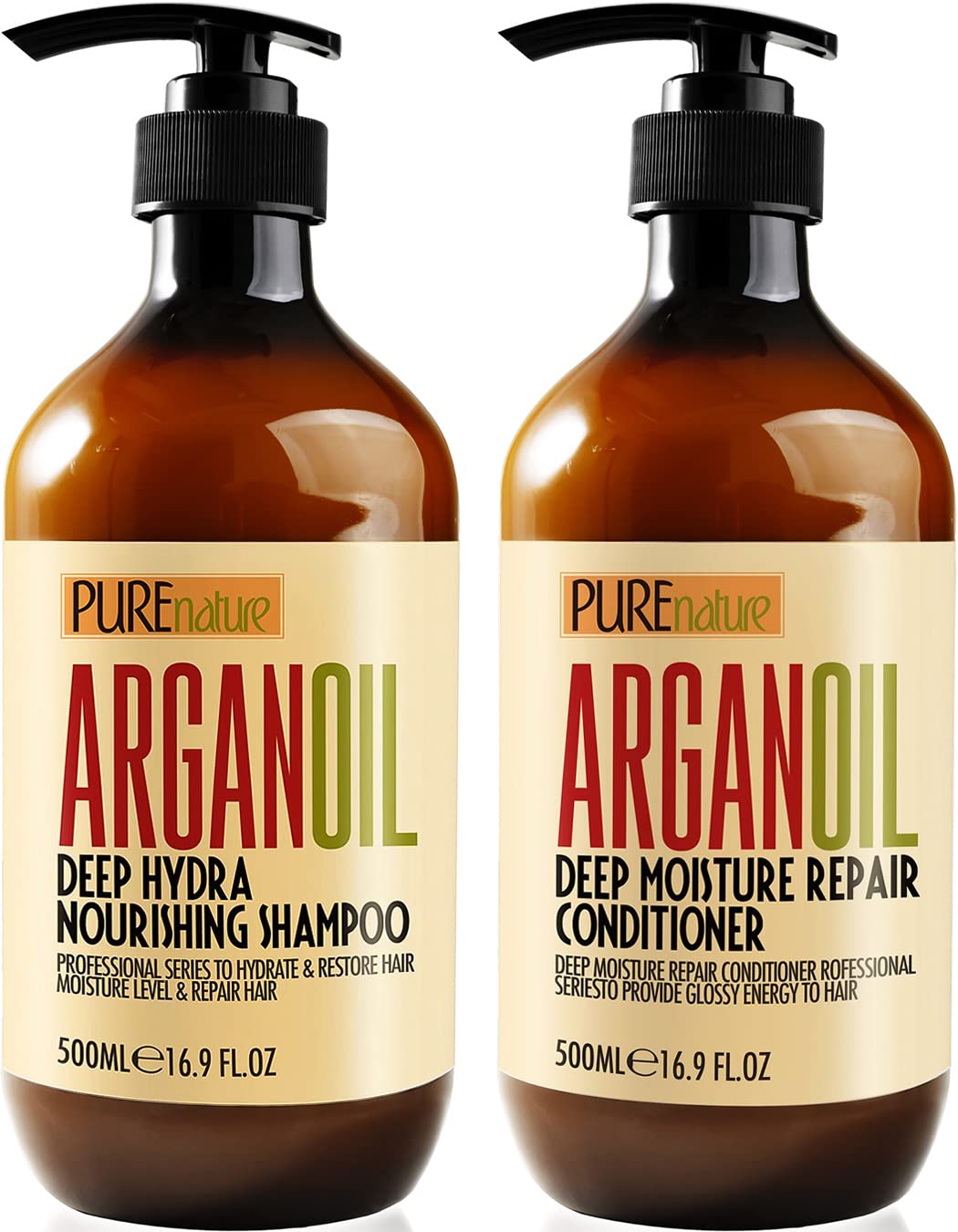 Argan Oil Shampoo and Conditioner Set – Sulfate Free Moroccan Care with Keratin – For Curly, Straight, Dry and Damaged Hair – Moisturizing, Hydrating, Anti Frizz Salon Technology Argan Oil Shampoo and Conditioner Set – Sulfate Free Moroccan Care with Keratin – For Curly, Straight, Dry and Damaged Hair – Moisturizing, Hydrating, Anti Frizz Salon Technology