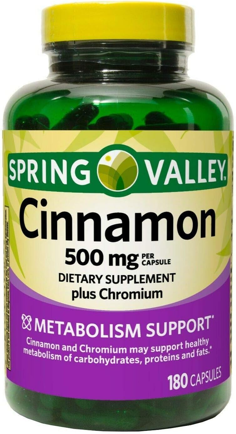 Spring Valley Cinnamon 500mg Metabolism Support Spring Valley Cinnamon 500mg Metabolism Support