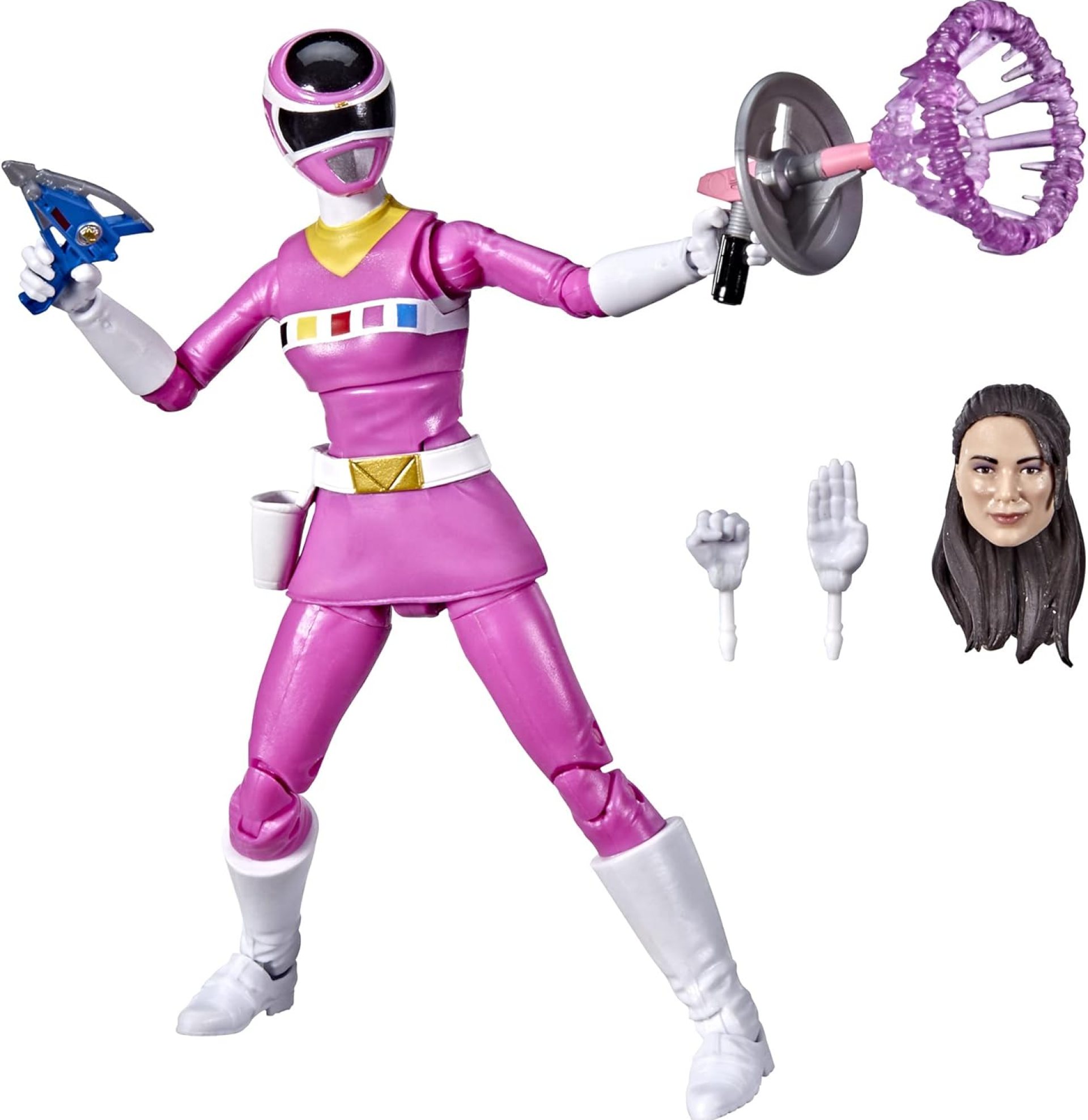 Power Rangers Lightning Collection in Space Pink Ranger 6-Inch Premium Collectible Action Figure Toy with Accessories, Kids Ages 4 and Up Power Rangers Lightning Collection in Space Pink Ranger 6-Inch Premium Collectible Action Figure Toy with Accessories, Kids Ages 4 and Up