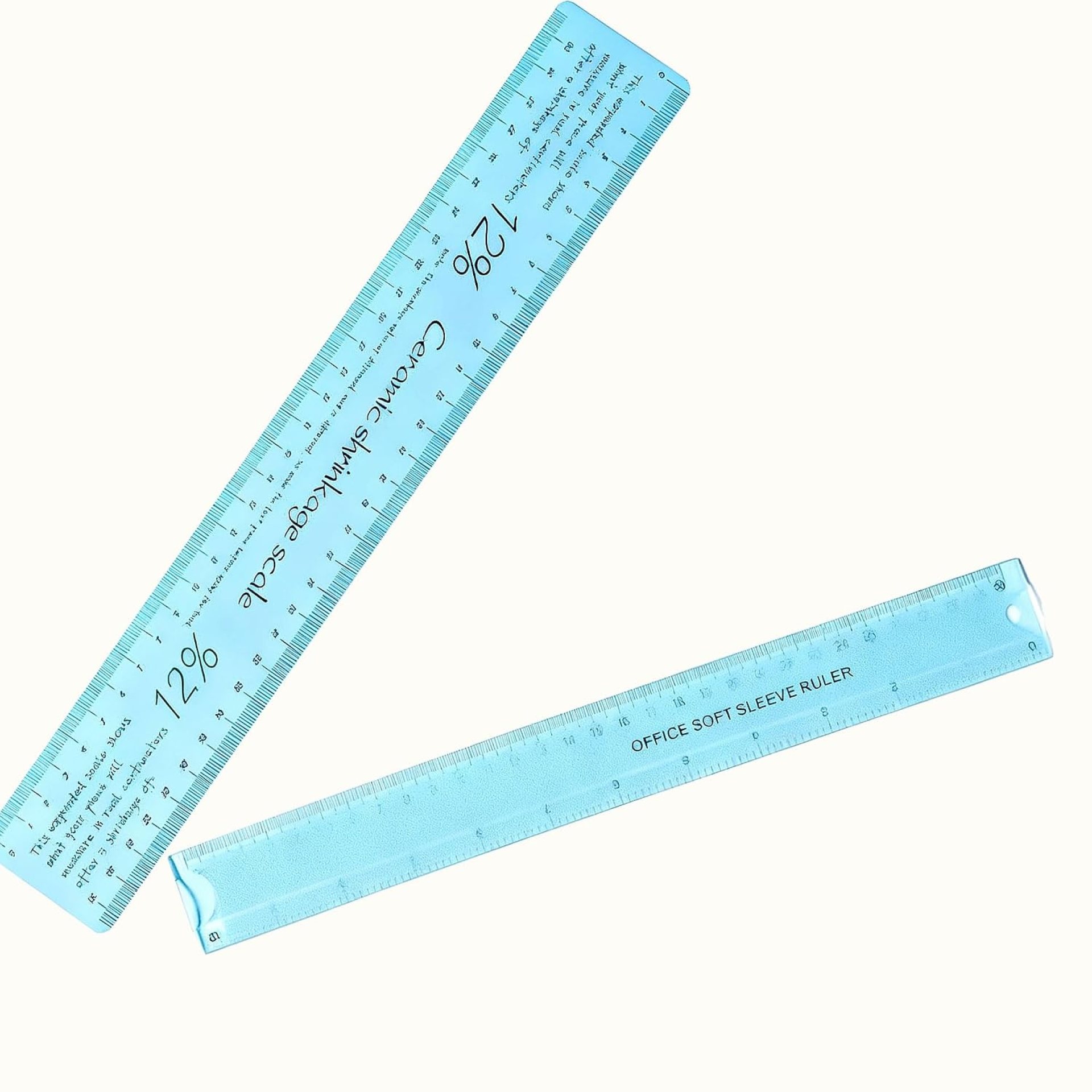 2pcs Ceramic Shrinkage Scale Ruler, Flexible Plastic Ruler Clay Pottery Measuring Tool Precision Ceramic & Pottery Supplies – Standard & Metric Marks – Sculpting Shaping Clay Art (2, Blue) 2pcs Ceramic Shrinkage Scale Ruler, Flexible Plastic Ruler Clay Pottery Measuring Tool Precision Ceramic & Pottery Supplies – Standard & Metric Marks – Sculpting Shaping Clay Art (2, Blue)