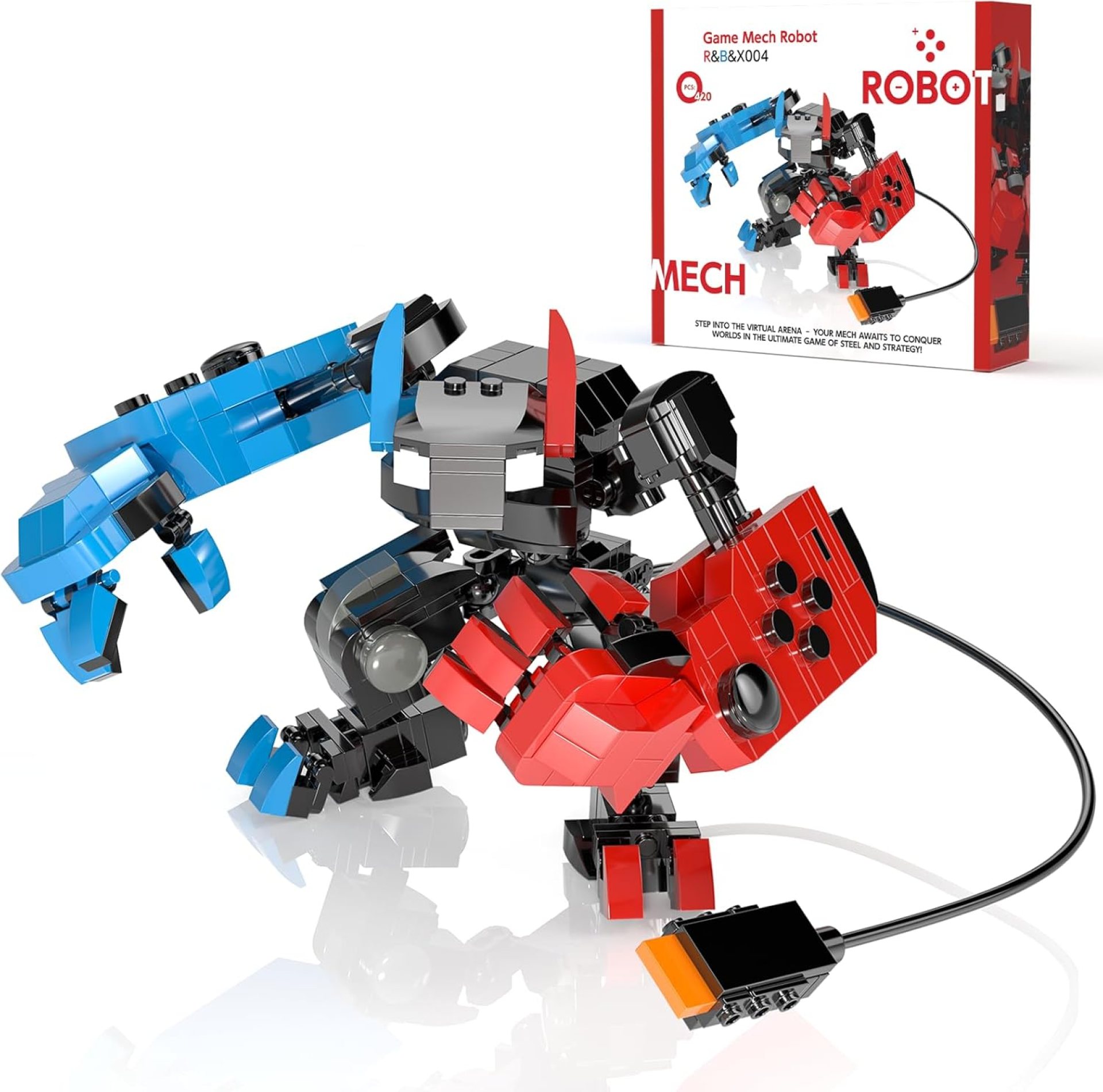 Game Mech Building Block Set for Boys, Controller Mech Model, Classic Robot Toy, Compatible with Lego Model Blocks Kits, Gift for Kids, Boys, Adults and Fans, Birthday Halloween Christmas Decorations Game Mech Building Block Set for Boys, Controller Mech Model, Classic Robot Toy, Compatible with Lego Model Blocks Kits, Gift for Kids, Boys, Adults and Fans, Birthday Halloween Christmas Decorations