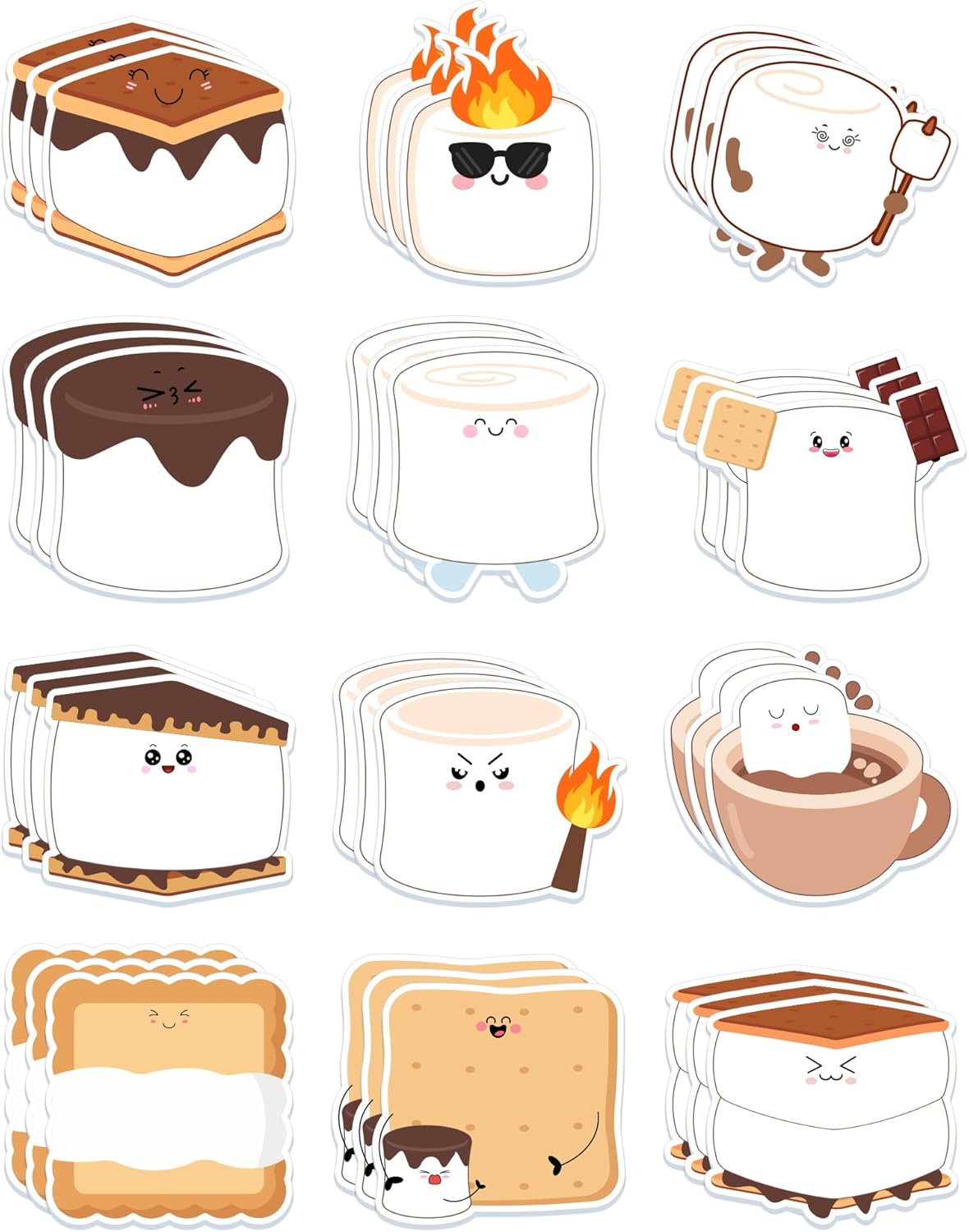 36 Pack Marshmallow Sticky Notes Cute Sticky Notepad Self-Sticky Writing Memo Pads Page Marker for Coworker Teacher Women Men Adult Student Classroom Rewards Camping Gift (Marshmallow) 36 Pack Marshmallow Sticky Notes Cute Sticky Notepad Self-Sticky Writing Memo Pads Page Marker for Coworker Teacher Women Men Adult Student Classroom Rewards Camping Gift (Marshmallow)