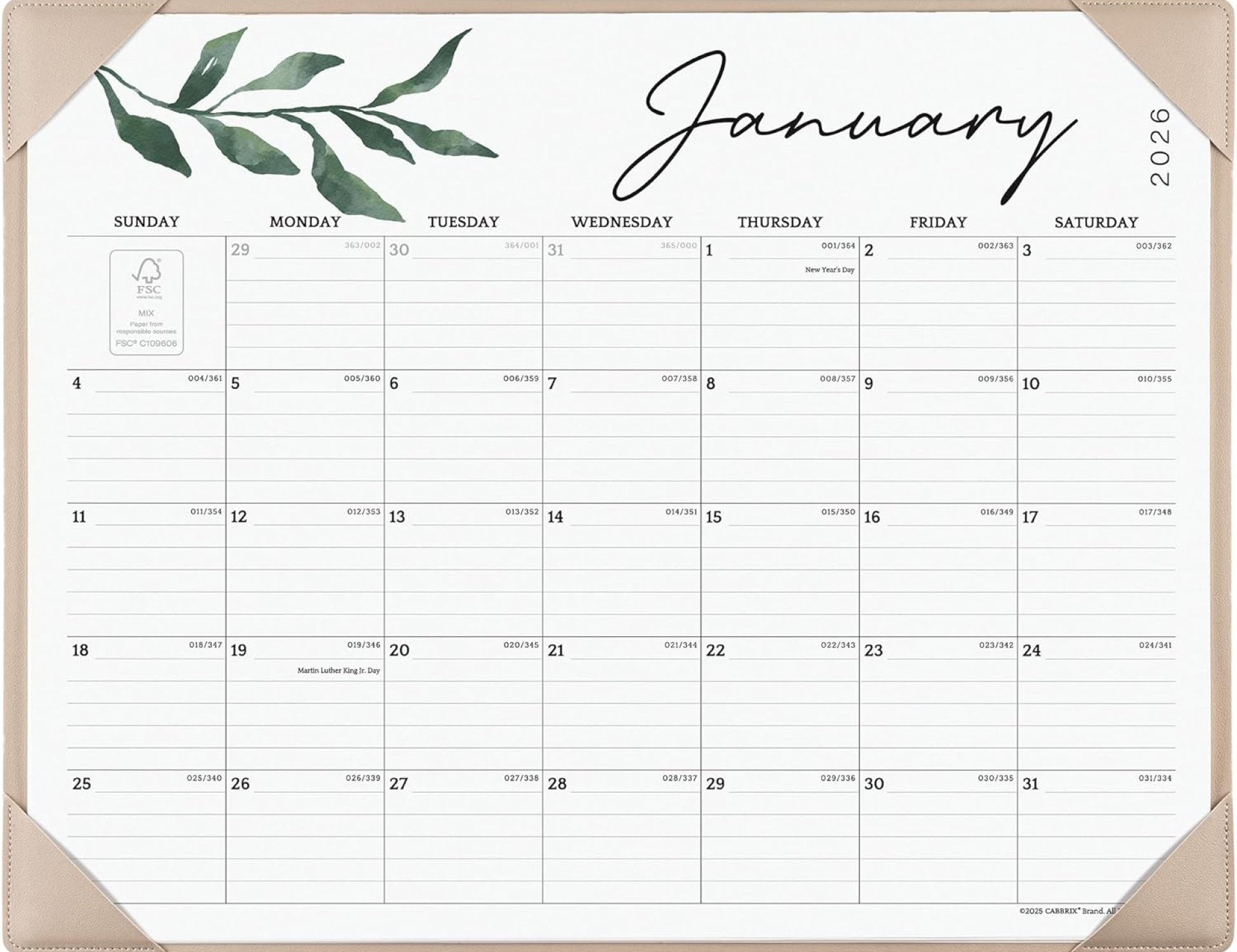 Cabbrix Desk Calendar 2026 with Desktop Mat, Large Desk Pad Calendar 21″ x 16-1/2″ Covering January 2026 to December 2026, Desk Blotter Calendar for Home School and Office, Apricot Cabbrix Desk Calendar 2026 with Desktop Mat, Large Desk Pad Calendar 21″ x 16-1/2″ Covering January 2026 to December 2026, Desk Blotter Calendar for Home School and Office, Apricot