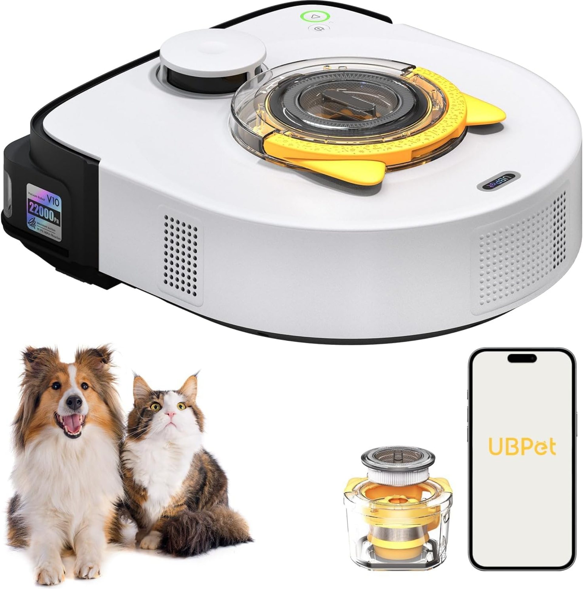 Robot Vacuum Cleaner with 22,000Pa Ultra-Strong Suction – Automatic Robot Vacuum for Pet Hair & Carpets, Tangle-Free Cleaning, Smart Mapping with LiDAR Navigation, App Controlled Vacuum Robot Robot Vacuum Cleaner with 22,000Pa Ultra-Strong Suction – Automatic Robot Vacuum for Pet Hair & Carpets, Tangle-Free Cleaning, Smart Mapping with LiDAR Navigation, App Controlled Vacuum Robot