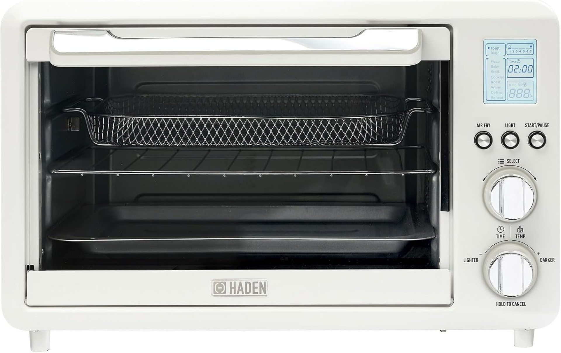 Haden Countertop 6 Slice Toaster Oven Air Fryer Combo for Kitchen, Ivory/Copper Haden Countertop 6 Slice Toaster Oven Air Fryer Combo for Kitchen, Ivory/Copper