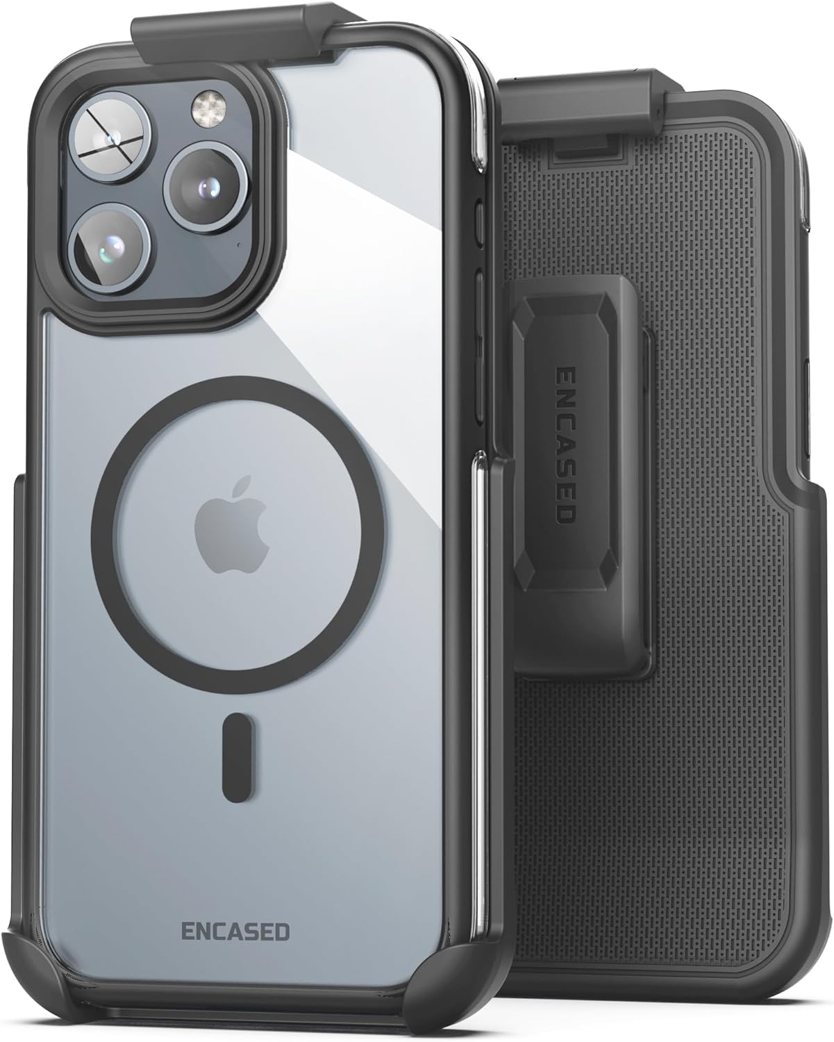 Encased Belt Case for iPhone 15 Pro Max with Holster Clip, Compatible with MagSafe, Magnetic Hybrid Cover with AirGuard Technology (2023) Encased Belt Case for iPhone 15 Pro Max with Holster Clip, Compatible with MagSafe, Magnetic Hybrid Cover with AirGuard Technology (2023)