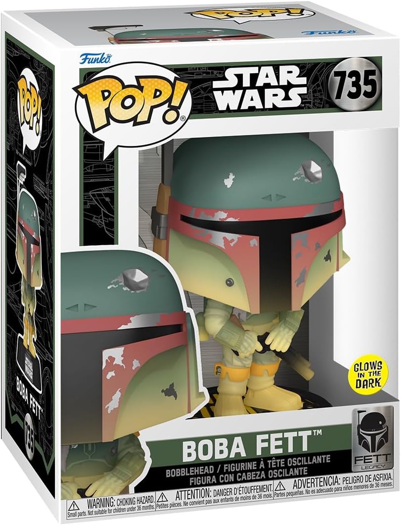 Funko POP! Star Wars: Boba Fett – Glow in The Dark – Collectable Vinyl Figure – Gift Idea – Official Merchandise – for Kids & Adults – Movies Fans – Model Figure for Collectors and Display Funko POP! Star Wars: Boba Fett – Glow in The Dark – Collectable Vinyl Figure – Gift Idea – Official Merchandise – for Kids & Adults – Movies Fans – Model Figure for Collectors and Display