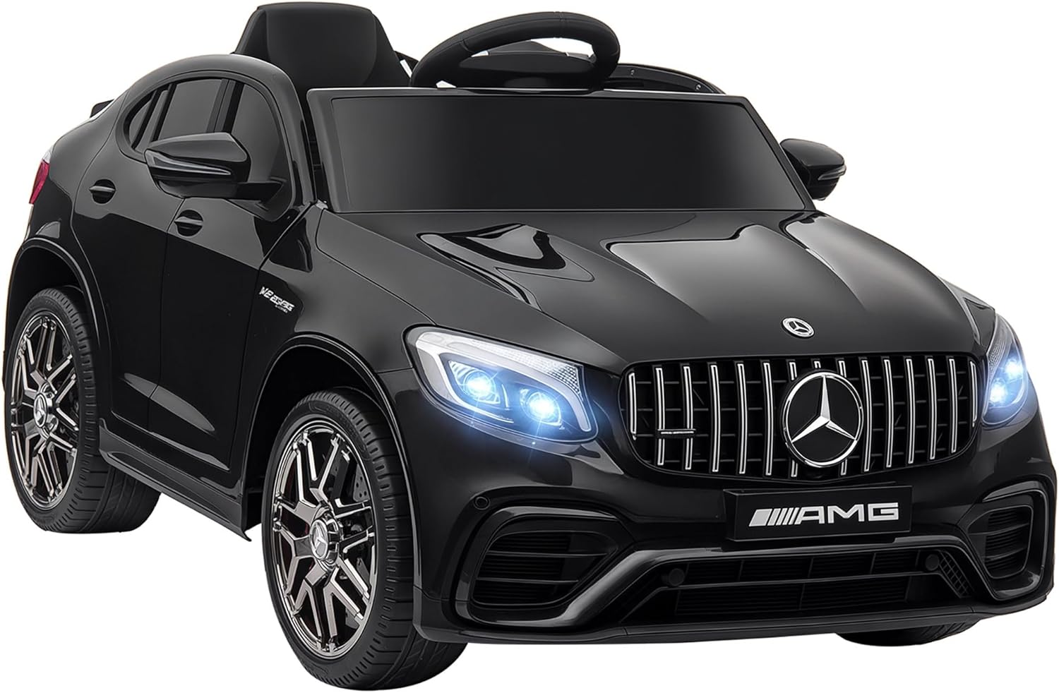 Aosom 12V Toddler Ride On Car with Remote Control, Mercedes Benz AMG GLC63S Coupe, Electric Car with 2 Speed, MP3 Player, Light, Horn, Songs, Suspension, Black Aosom 12V Toddler Ride On Car with Remote Control, Mercedes Benz AMG GLC63S Coupe, Electric Car with 2 Speed, MP3 Player, Light, Horn, Songs, Suspension, Black