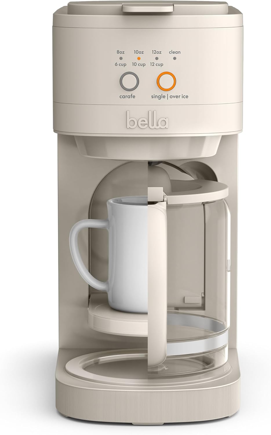 bella VersaBrew 2-in1 Coffee Maker, Fits-anywhere Kitchenware, Brew 3 Sizes Carafes & Single Serve Cups, Dishwasher Safe Reusable Filter & Filter Holder, Iced Coffee Function, 60oz Tank, Oatmilk bella VersaBrew 2-in1 Coffee Maker, Fits-anywhere Kitchenware, Brew 3 Sizes Carafes & Single Serve Cups, Dishwasher Safe Reusable Filter & Filter Holder, Iced Coffee Function, 60oz Tank, Oatmilk