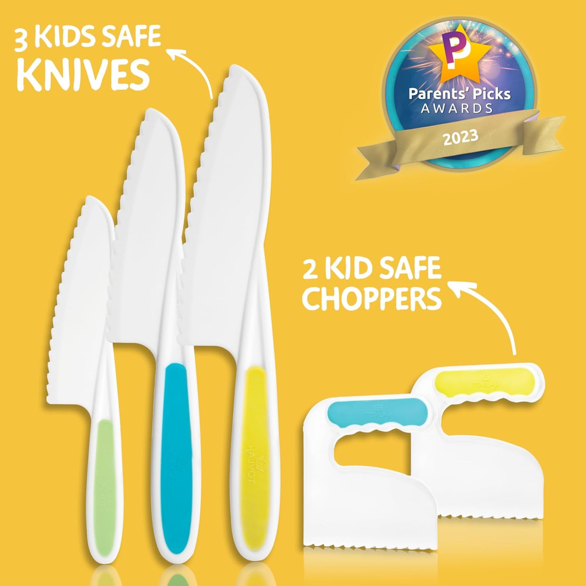 TOVLA JR. Kids’ Cutting Set | Montessori Safe Kitchen Knives for Cooking| Kitchen Safety for Toddlers | Boost Confidence and Encourage Picky Eaters TOVLA JR. Kids’ Cutting Set | Montessori Safe Kitchen Knives for Cooking| Kitchen Safety for Toddlers | Boost Confidence and Encourage Picky Eaters