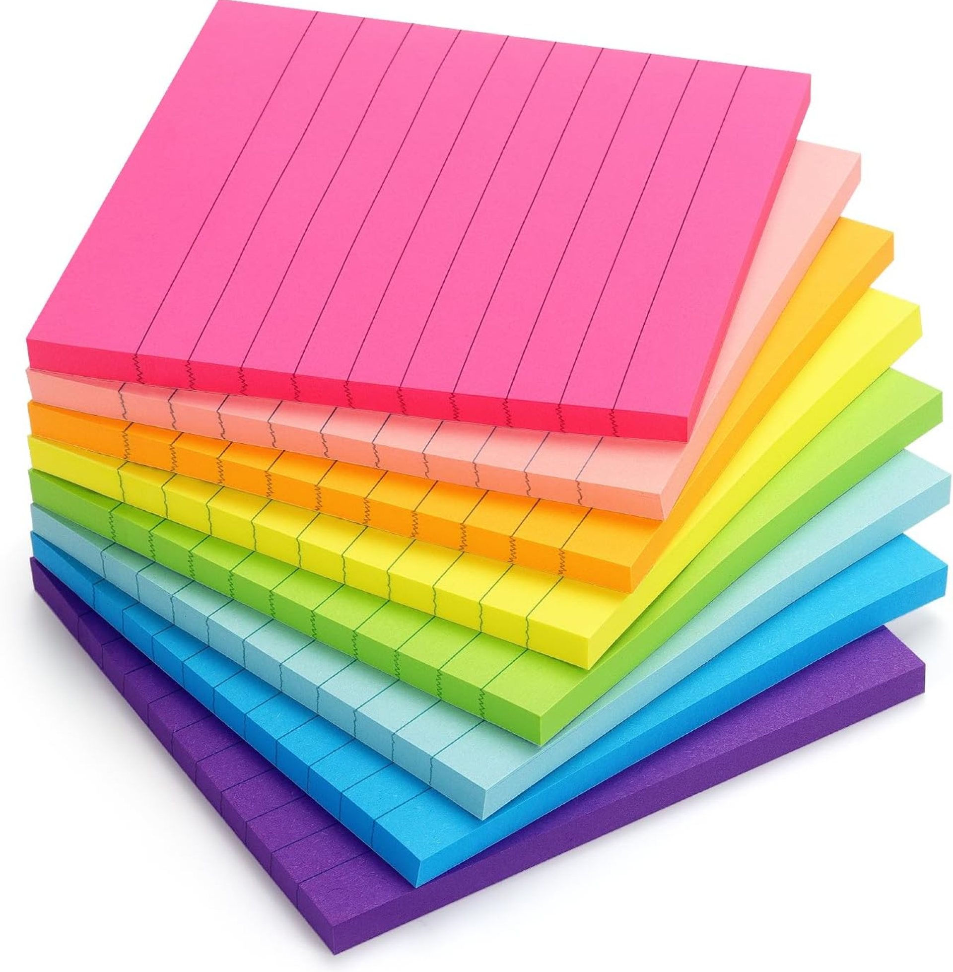 Eastern Wolf 8 Pads Lined Sticky Notes 4×4 Sticky Notes with Lines Self-Stick Note Pads 8 Bright Multi Colors, 50 Sheet/Pad Eastern Wolf 8 Pads Lined Sticky Notes 4×4 Sticky Notes with Lines Self-Stick Note Pads 8 Bright Multi Colors, 50 Sheet/Pad