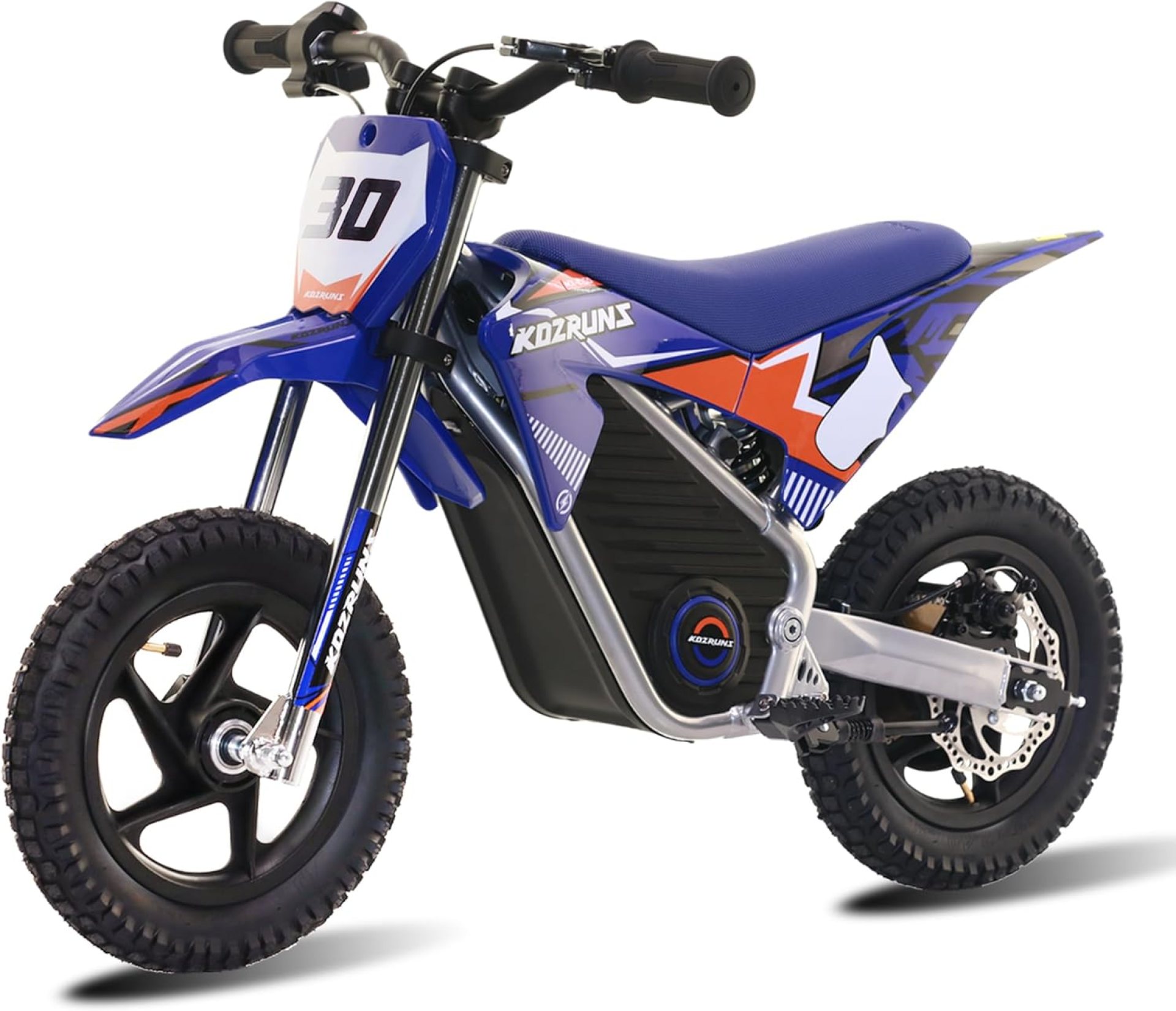 OLALA Electric Dirt Bike for Kids Aged 3-7, 200W Racing Grade Electric Motorcycle, Up to 8MPH & 2 Speed Settings, Safe Disc Brakes, 12” Off-Road Knobby Tires, Blue OLALA Electric Dirt Bike for Kids Aged 3-7, 200W Racing Grade Electric Motorcycle, Up to 8MPH & 2 Speed Settings, Safe Disc Brakes, 12” Off-Road Knobby Tires, Blue